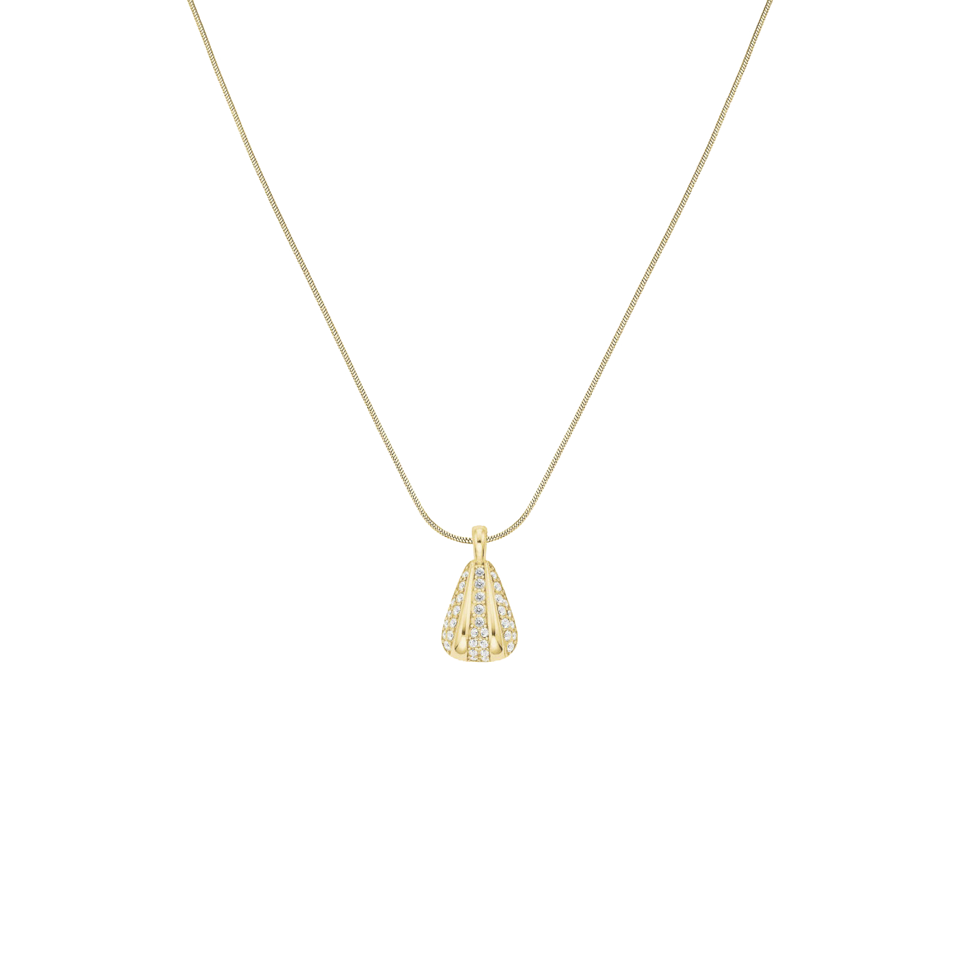 Kette Edelstahl gelb vergoldet Pavé Kette Edelstahl gelb vergoldet Pavé