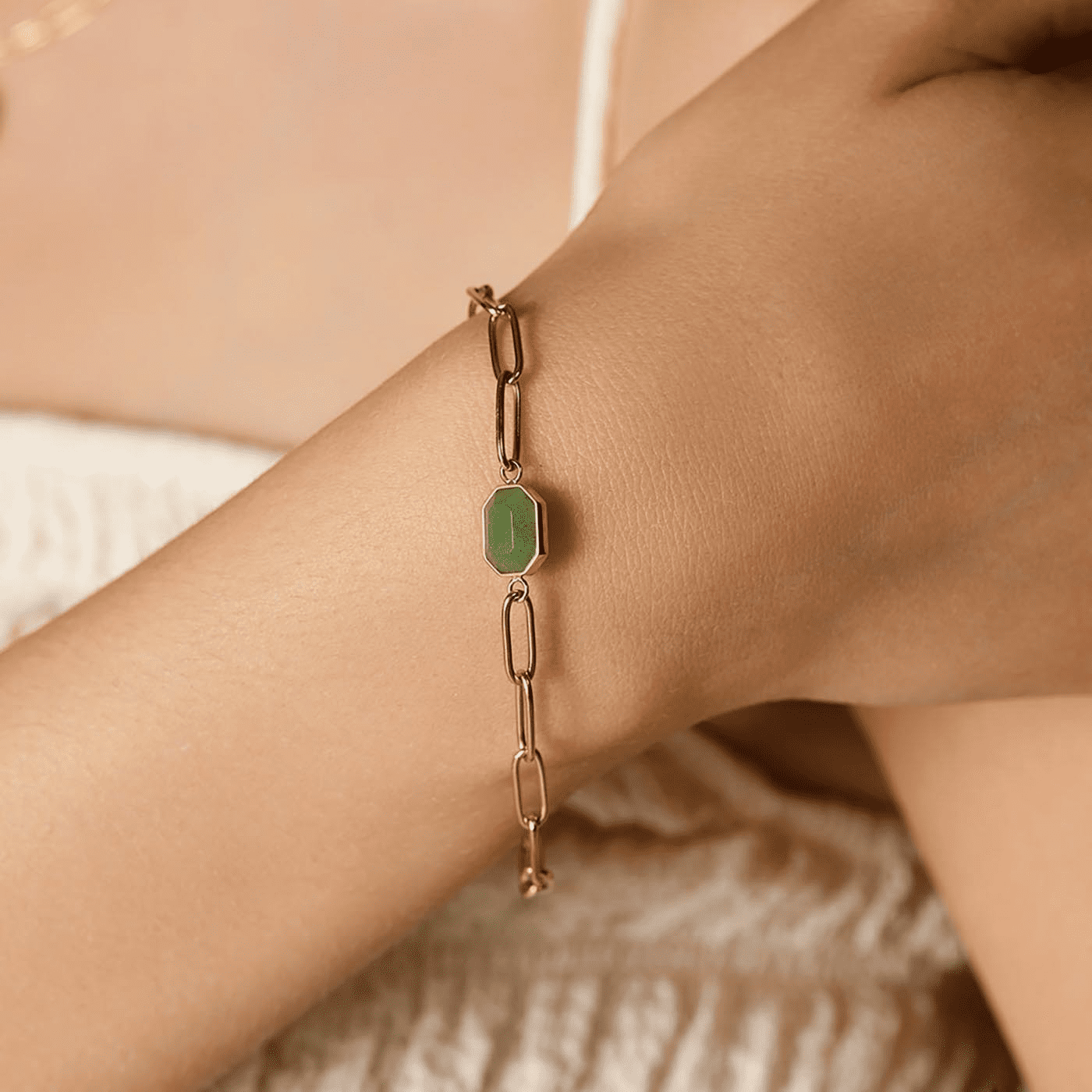 Armband Edelstahl gelb vergoldet Geometric Gemstone Armband Edelstahl gelb vergoldet Geometric Gemstone