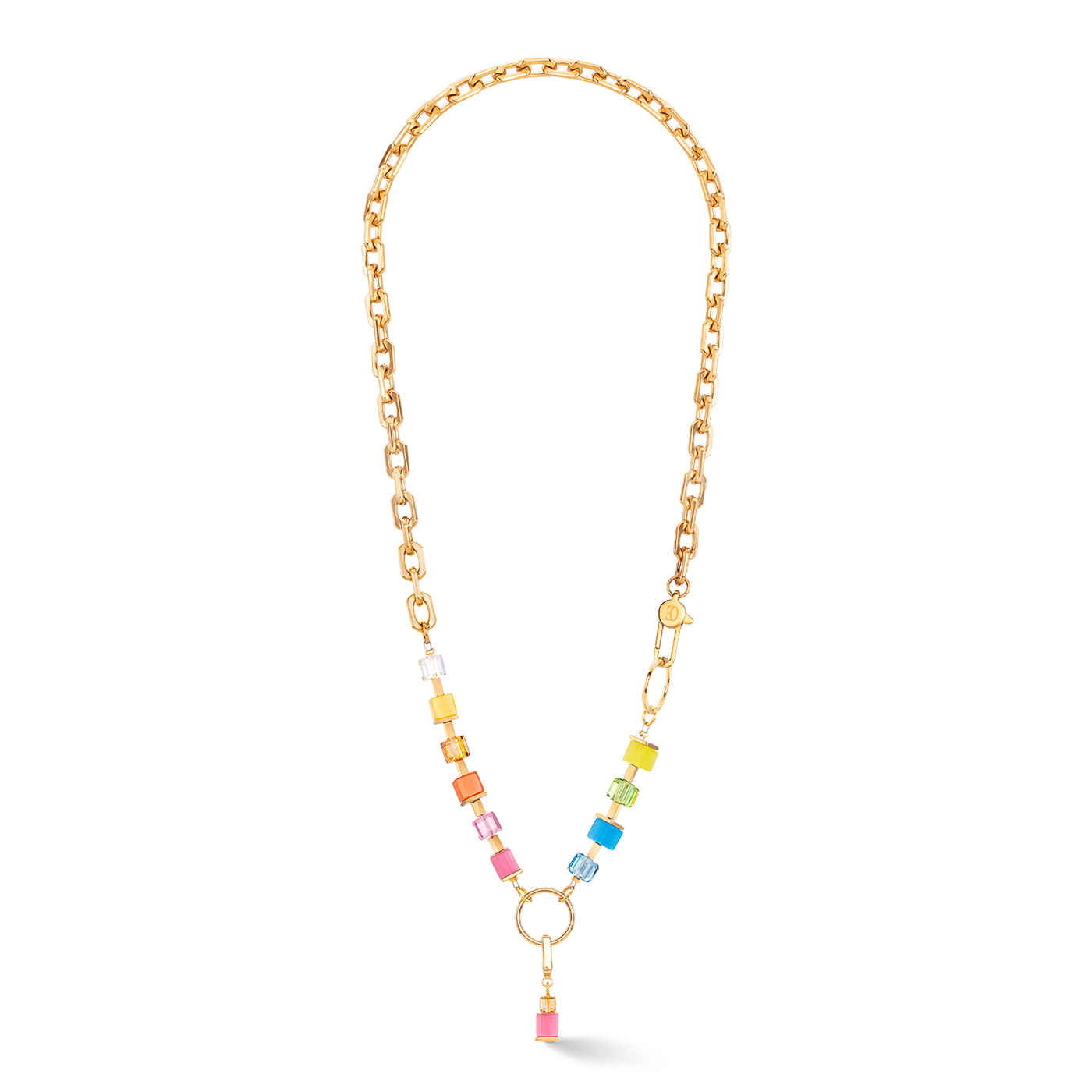 Kette Swarovski® Kristall Edelstahl gelb vergoldet Kette Swarovski® Kristall Edelstahl gelb vergoldet