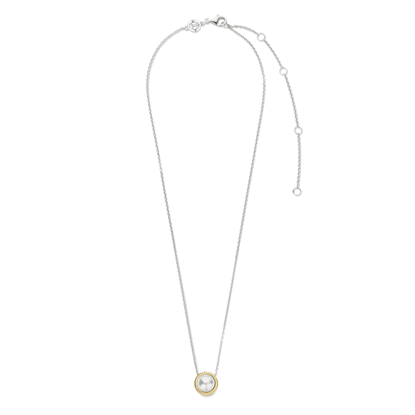 Kette Perlmutt 925er Silber bicolor Kette Perlmutt 925er Silber bicolor