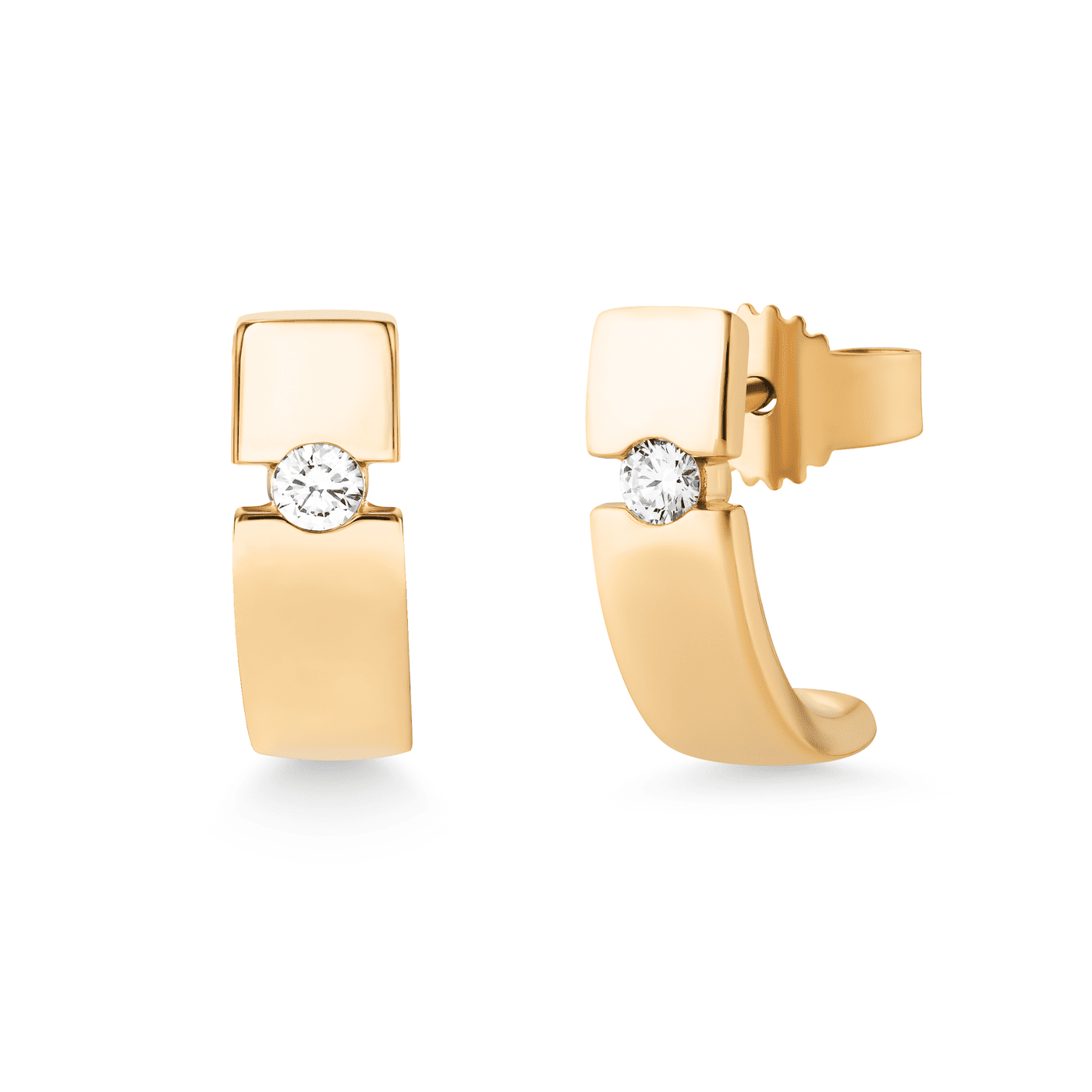 Ohrringe Diamant ca. 0,13 ct. 585er Gelbgold Select Solitär Ohrringe Diamant ca. 0,13 ct. 585er Gelbgold Select Solitär
