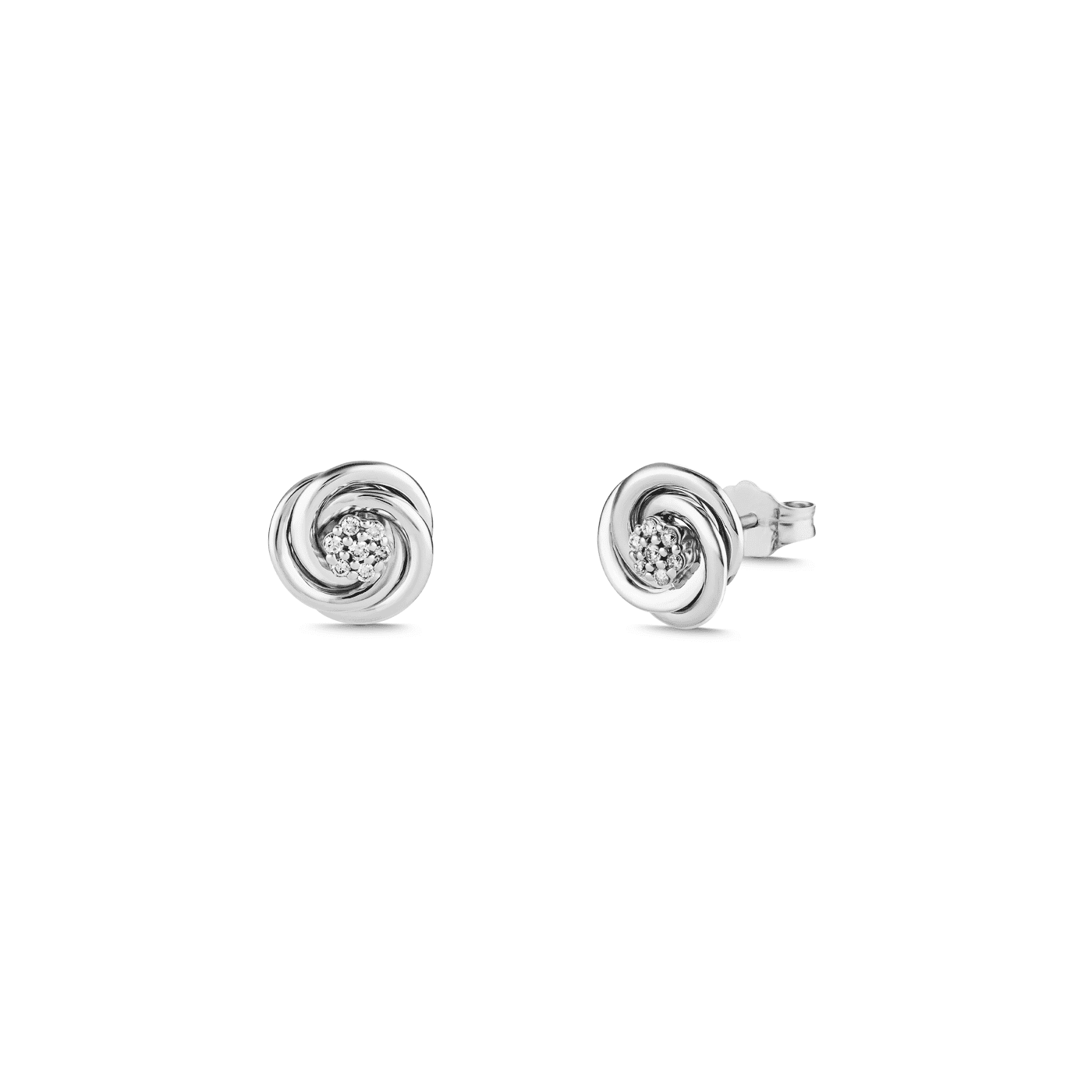 Ohrringe Diamant zus. ca. 0,08 ct. 375er Weissgold Ohrringe Diamant zus. ca. 0,08 ct. 375er Weissgold