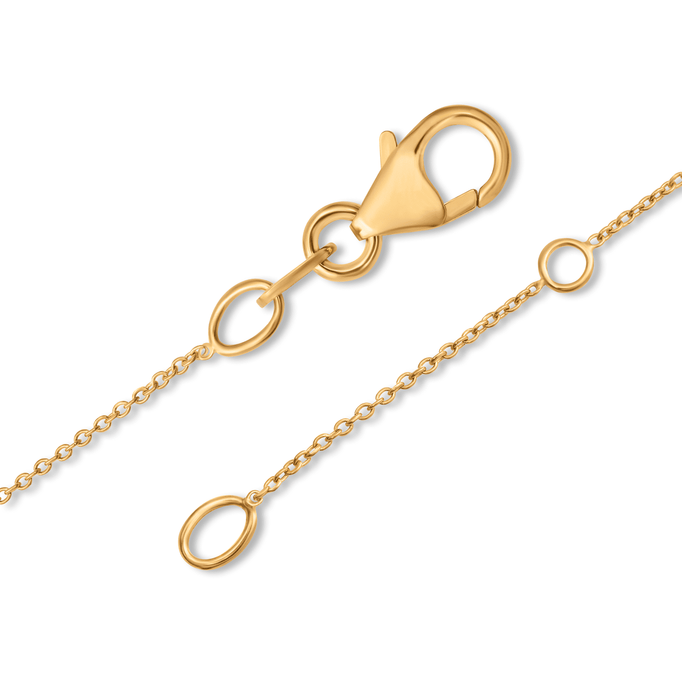 Kette Diamant zus. ca. 0,12 ct. 585er Gelbgold Anemone