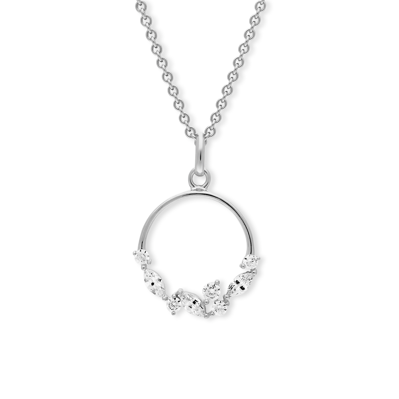 Kette Zirkonia 925er Silber  Kette Zirkonia 925er Silber