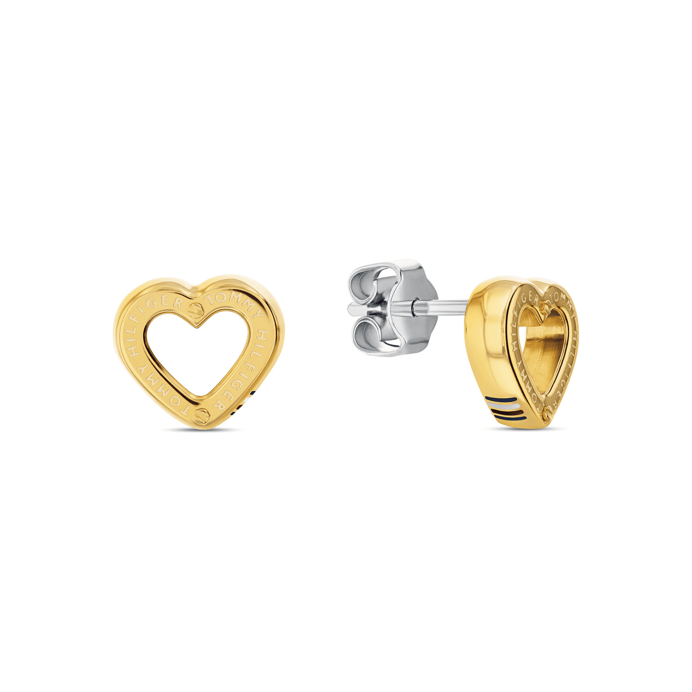 Ohrringe Edelstahl gelb vergoldet Toggle Heart Ohrringe Edelstahl gelb vergoldet Toggle Heart