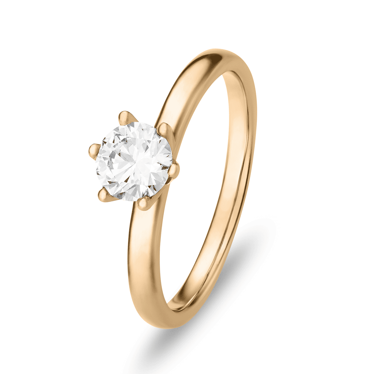 Ring Diamant ca. 0,50 ct. 585er Gelbgold In Love Solitär Ring Diamant ca. 0,50 ct. 585er Gelbgold In Love Solitär