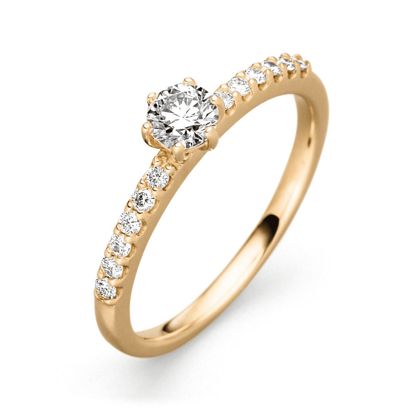 Ring Diamant zus. ca. 0,50 ct. 585er Gelbgold Princess Ring Diamant zus. ca. 0,50 ct. 585er Gelbgold Princess
