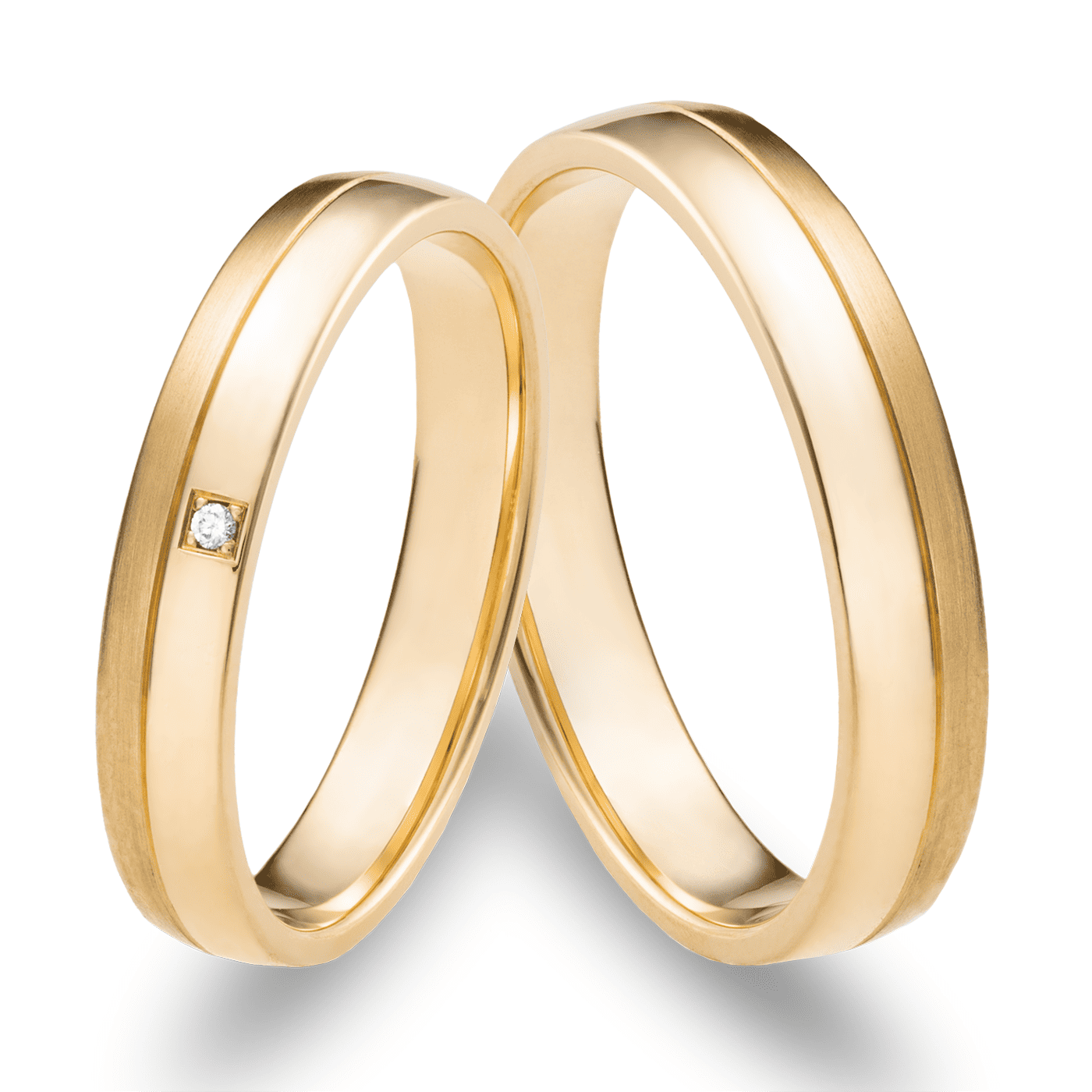 Trauring ca. 0,005 ct. 585er Gelbgold Kapstadt