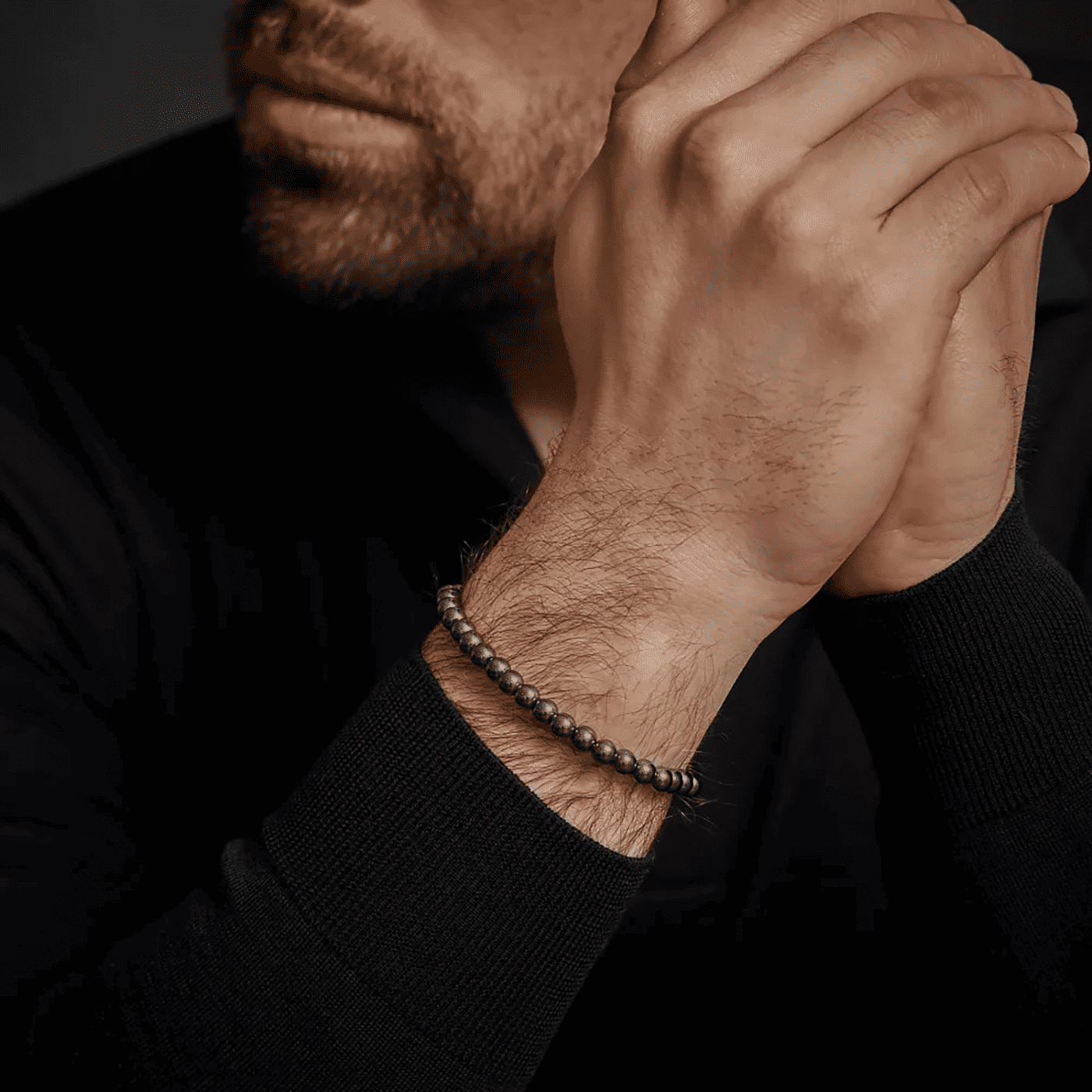 Armband Edelstahl Grey Silver Shine DV