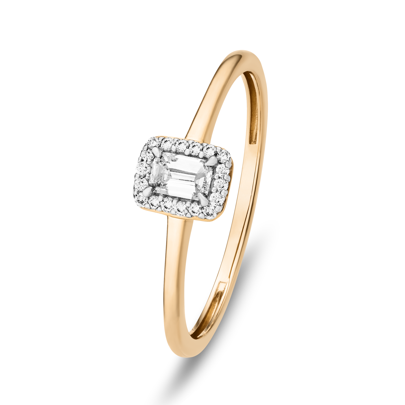 Ring Diamant zus. ca. 0,15 ct. 585er Gelbgold Bella