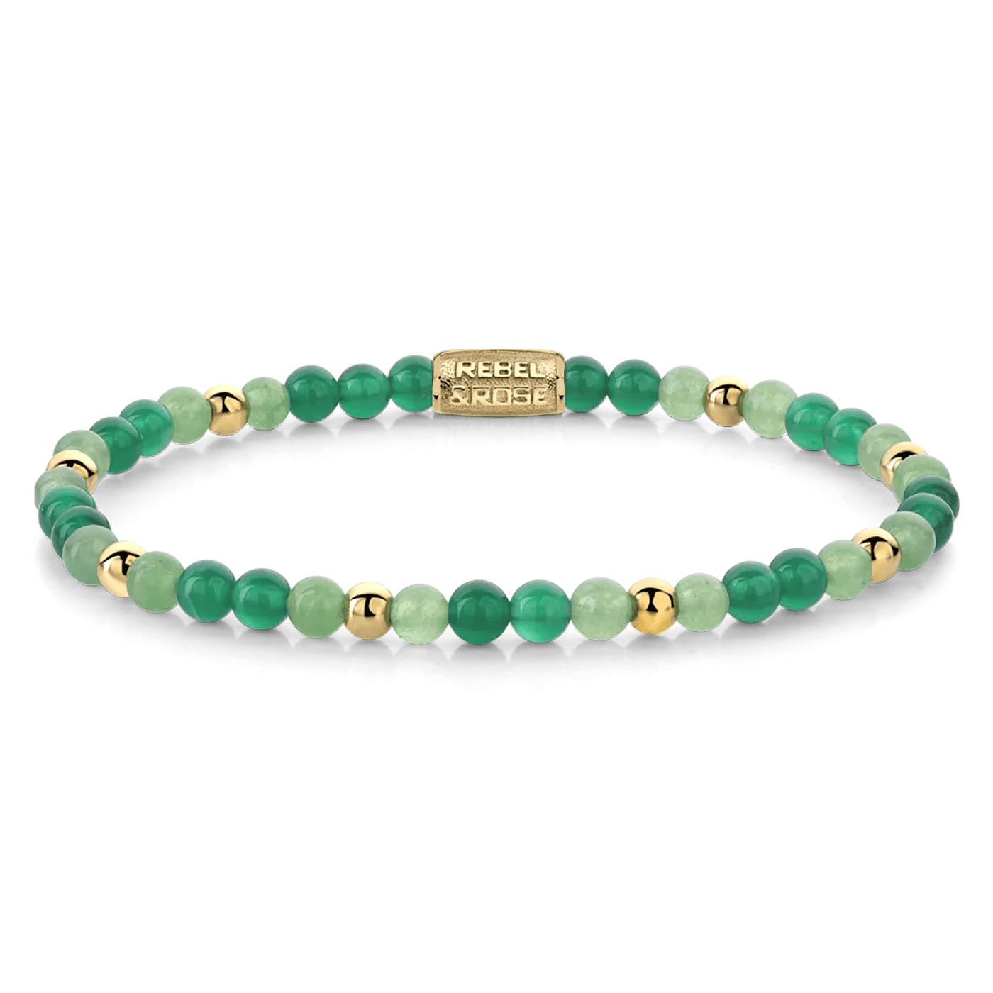 Armband Edelstahl gelb vergoldet Green Morning Vibes Armband Edelstahl gelb vergoldet Green Morning Vibes