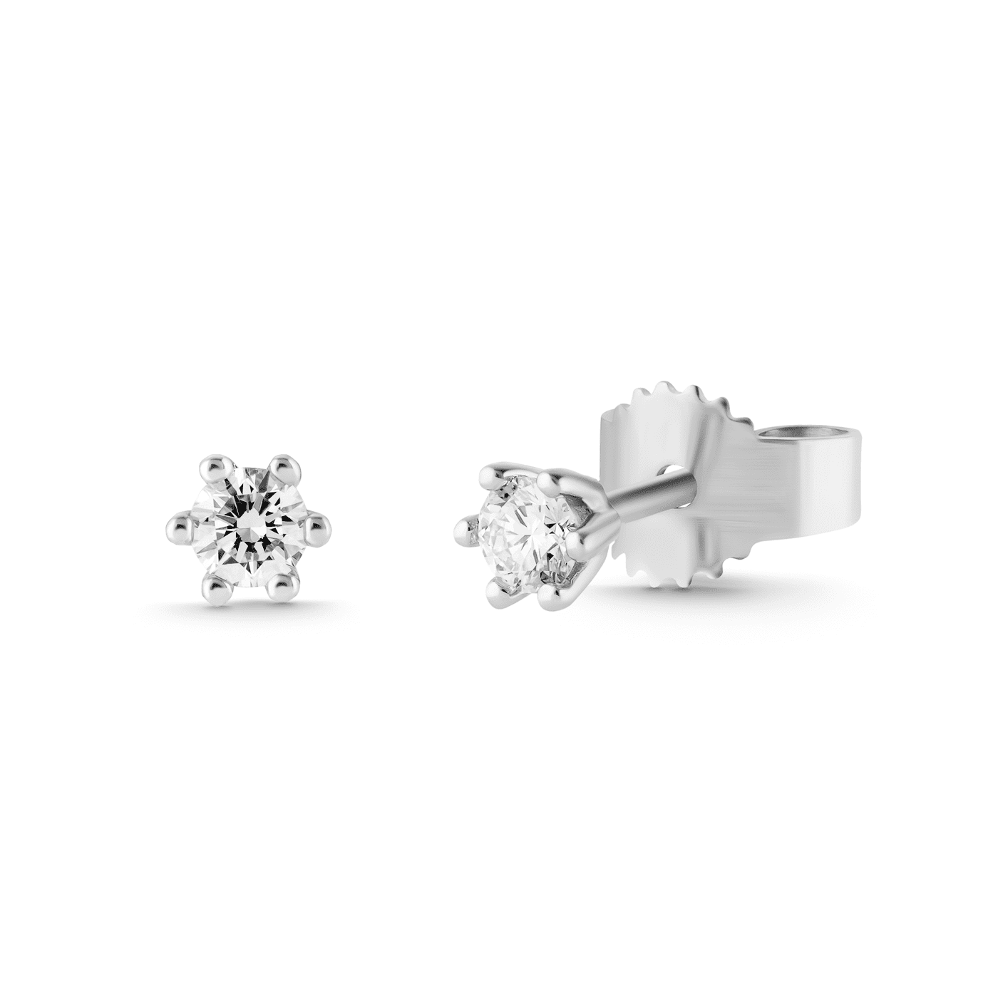 Ohrringe Diamant zus. ca. 0,15 ct. 333er Weißgold Select Solitär Ohrringe Diamant zus. ca. 0,15 ct. 333er Weißgold Select Solitär