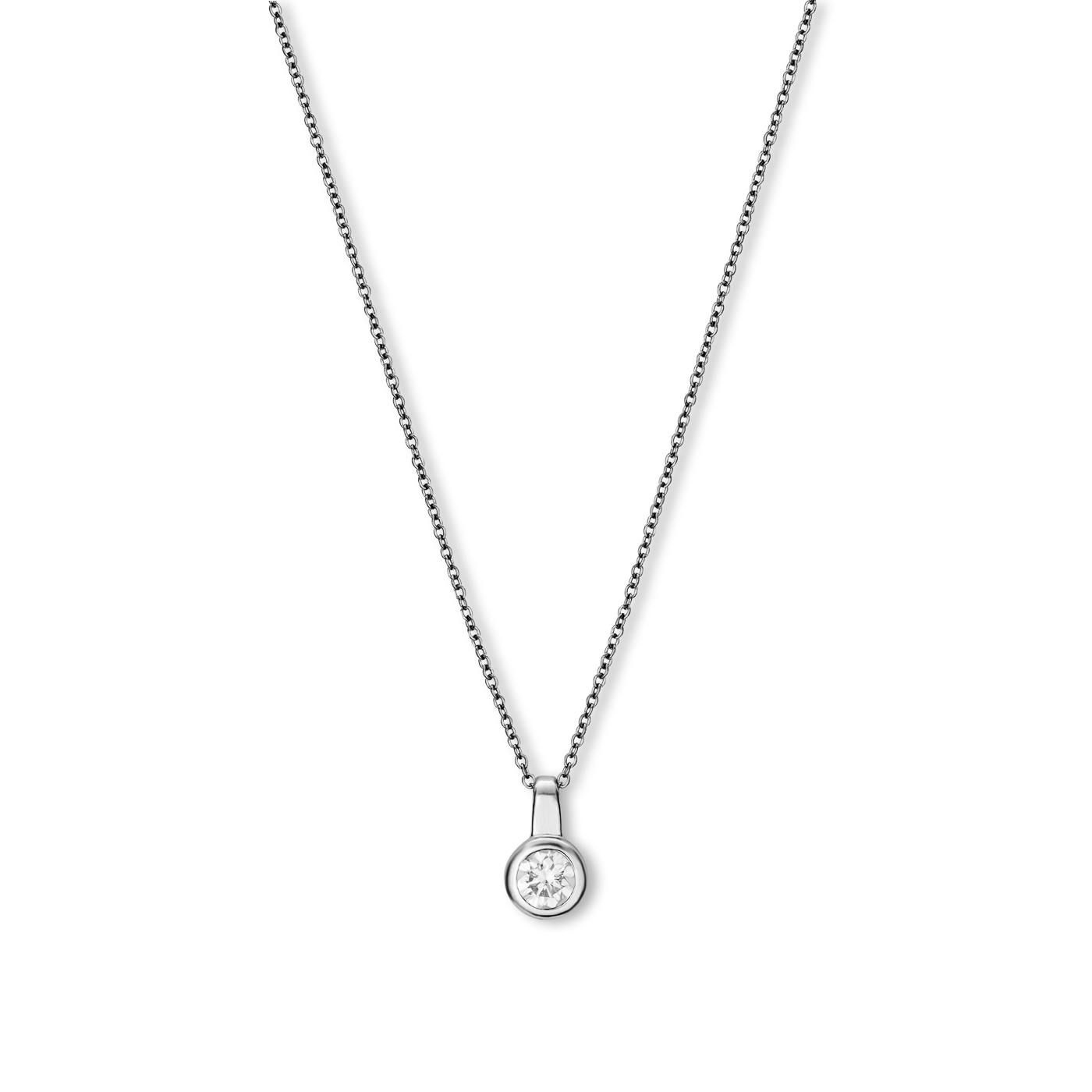 Kette Diamant ca. 0,20 ct. 333er Weißgold Select Solitär Kette Diamant ca. 0,20 ct. 333er Weißgold Select Solitär