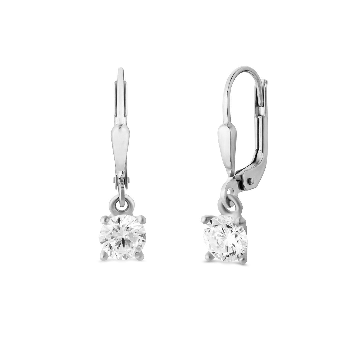 Ohrringe Zirkonia 333er Weißgold Ohrringe Zirkonia 333er Weißgold