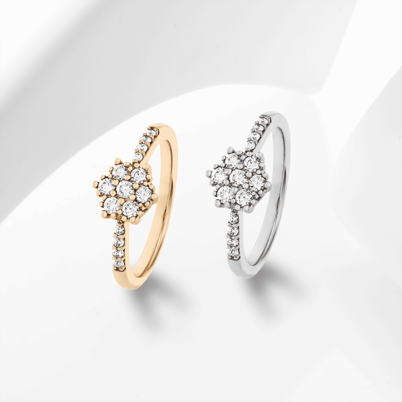 Ring Diamant zus. ca. 0,40 ct. 585er Gelbgold Lunaria Ring Diamant zus. ca. 0,40 ct. 585er Gelbgold Lunaria