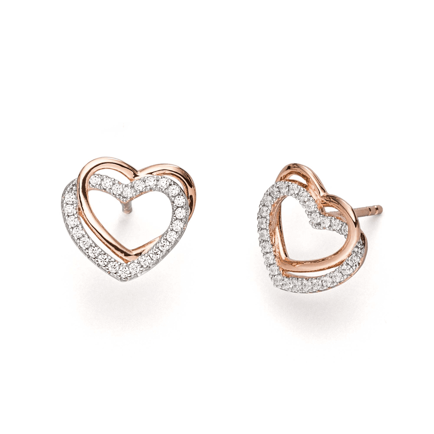 Ohrringe Zirkonia 925er Silber rose´  Ohrringe Zirkonia 925er Silber rose´