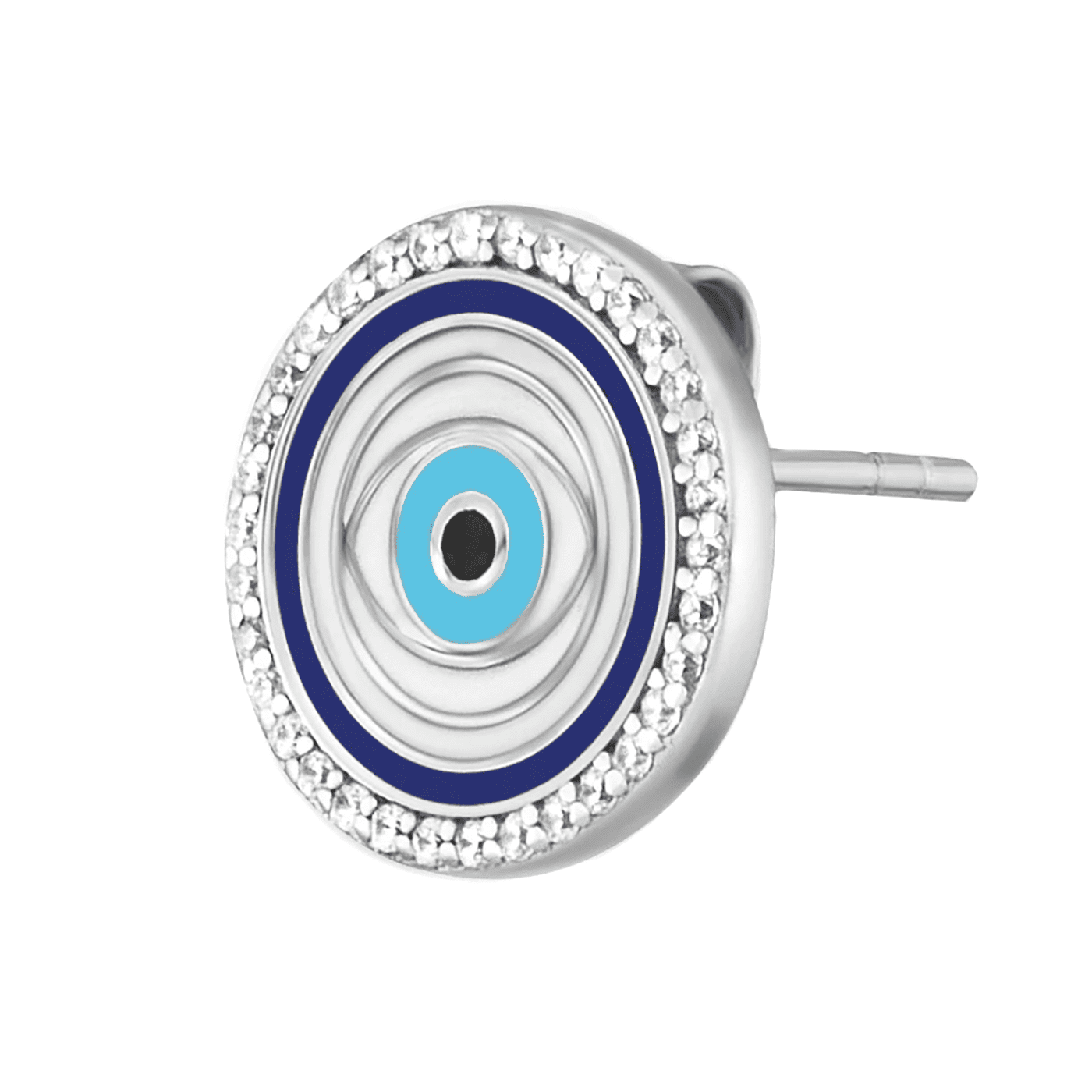 Ohrringe Zirkonia 925er Silber Lucky Eye