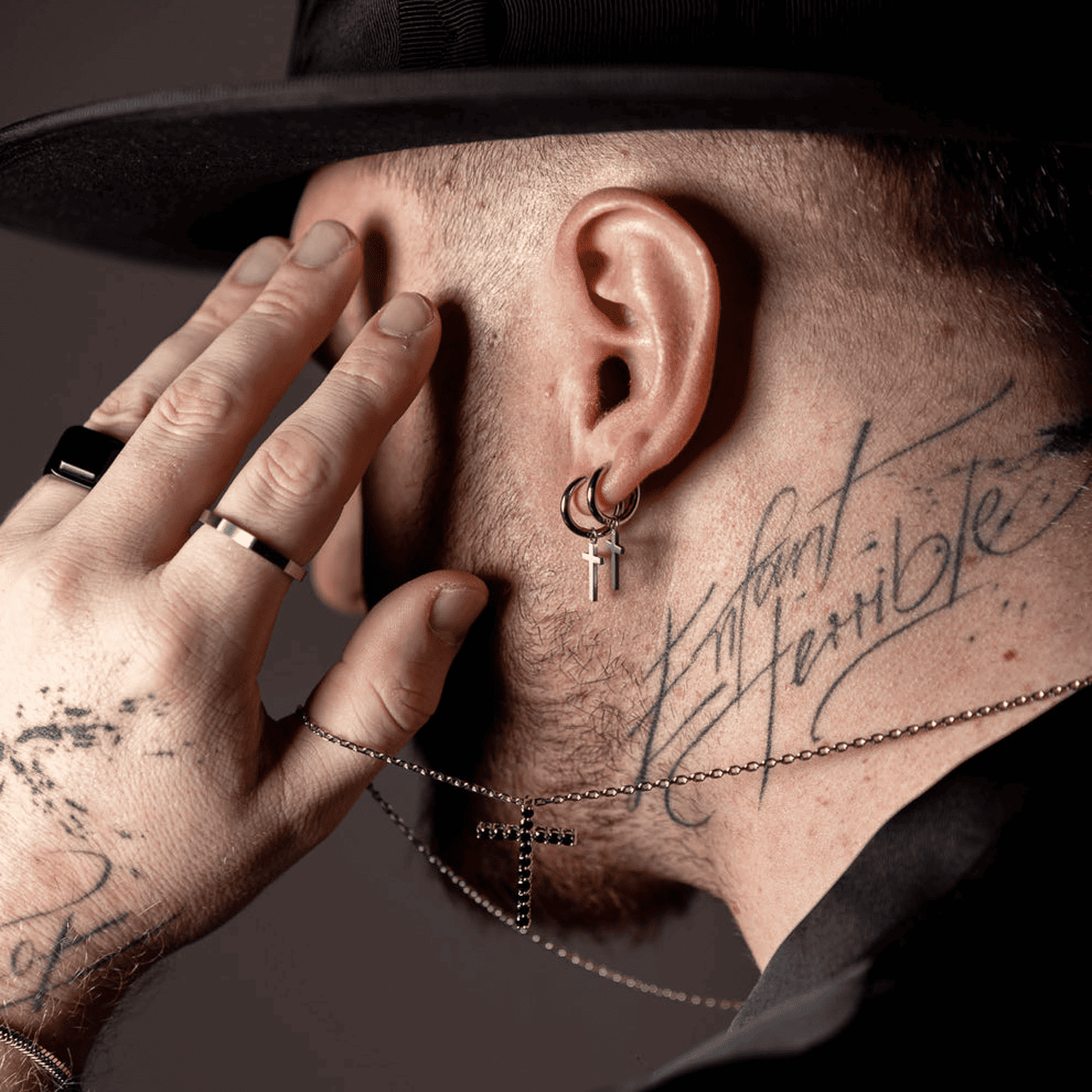 Einzelohrring Edelstahl Francesco