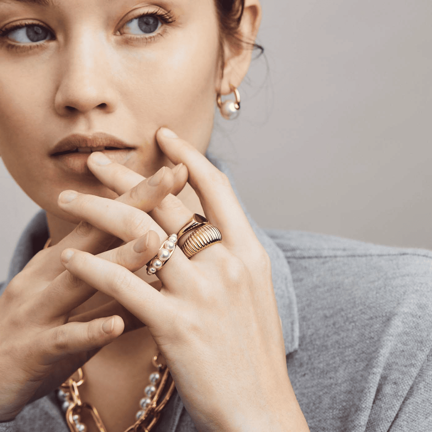 Edelsteinring 925er Silber gelb vergoldet Be Gratefull Edelsteinring 925er Silber gelb vergoldet Be Gratefull