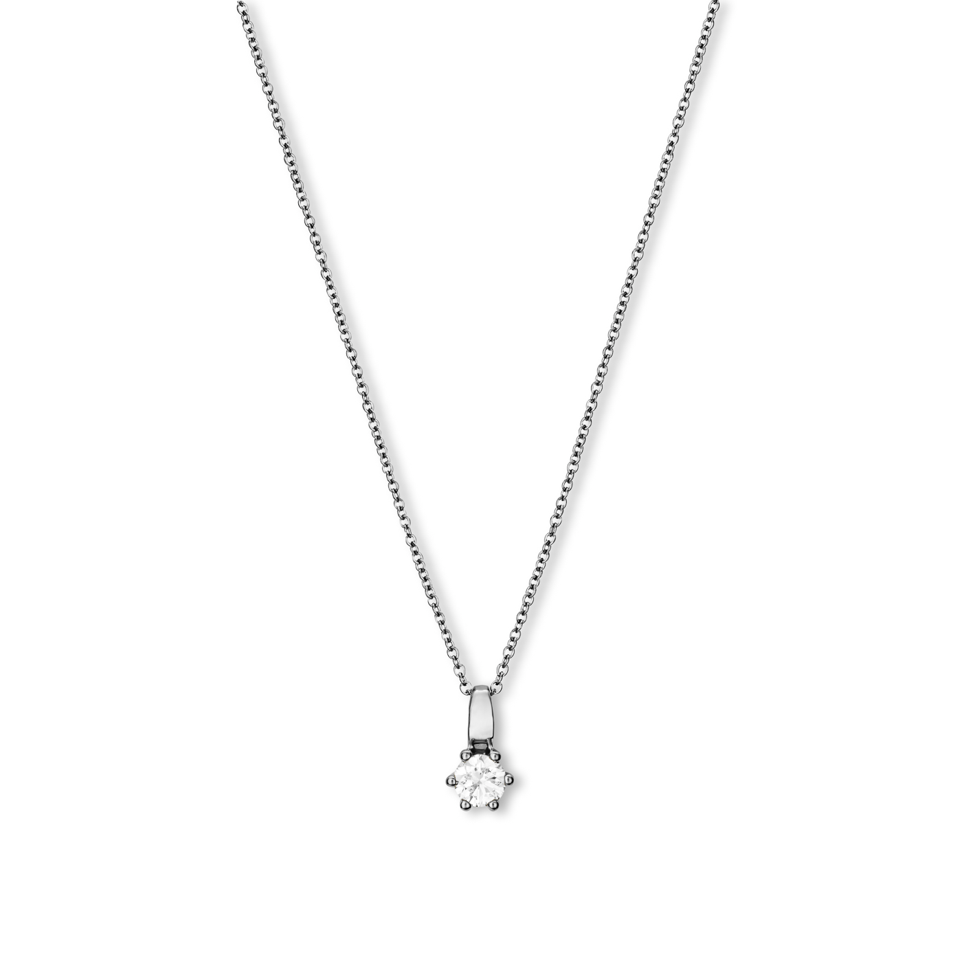 Kette Diamant ca. 0,15 ct. 333er Weißgold Select Solitär Kette Diamant ca. 0,15 ct. 333er Weißgold Select Solitär