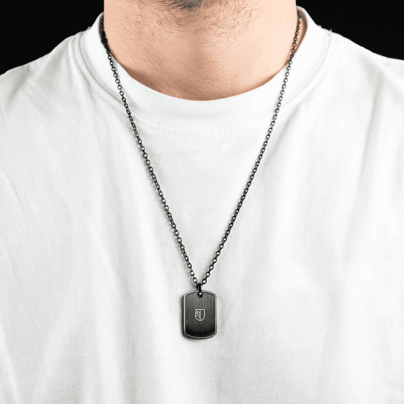 Kette Edelstahl schwarz Francesco Kette Edelstahl schwarz Francesco