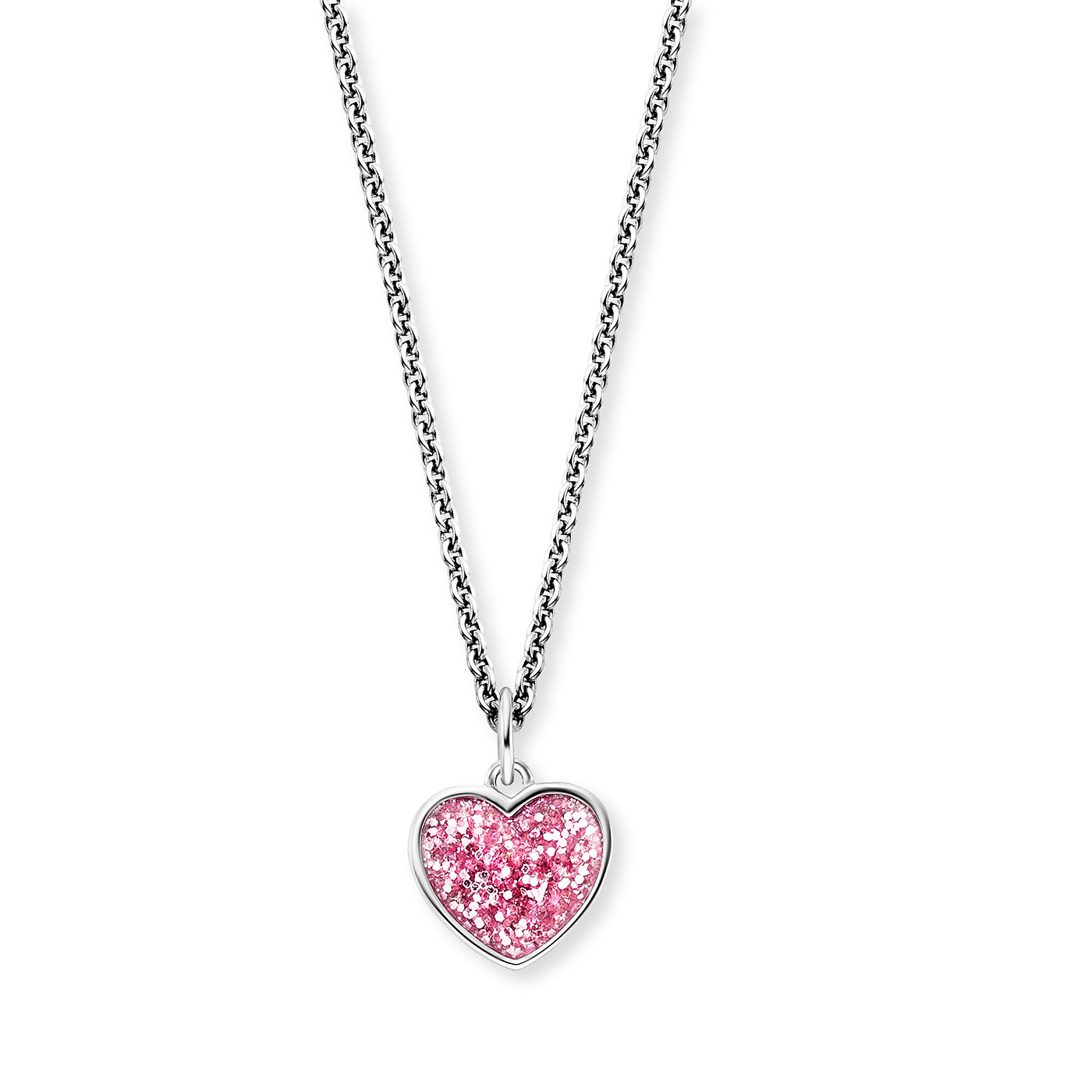 Kette 925er Silber Glitterherz Kette 925er Silber Glitterherz