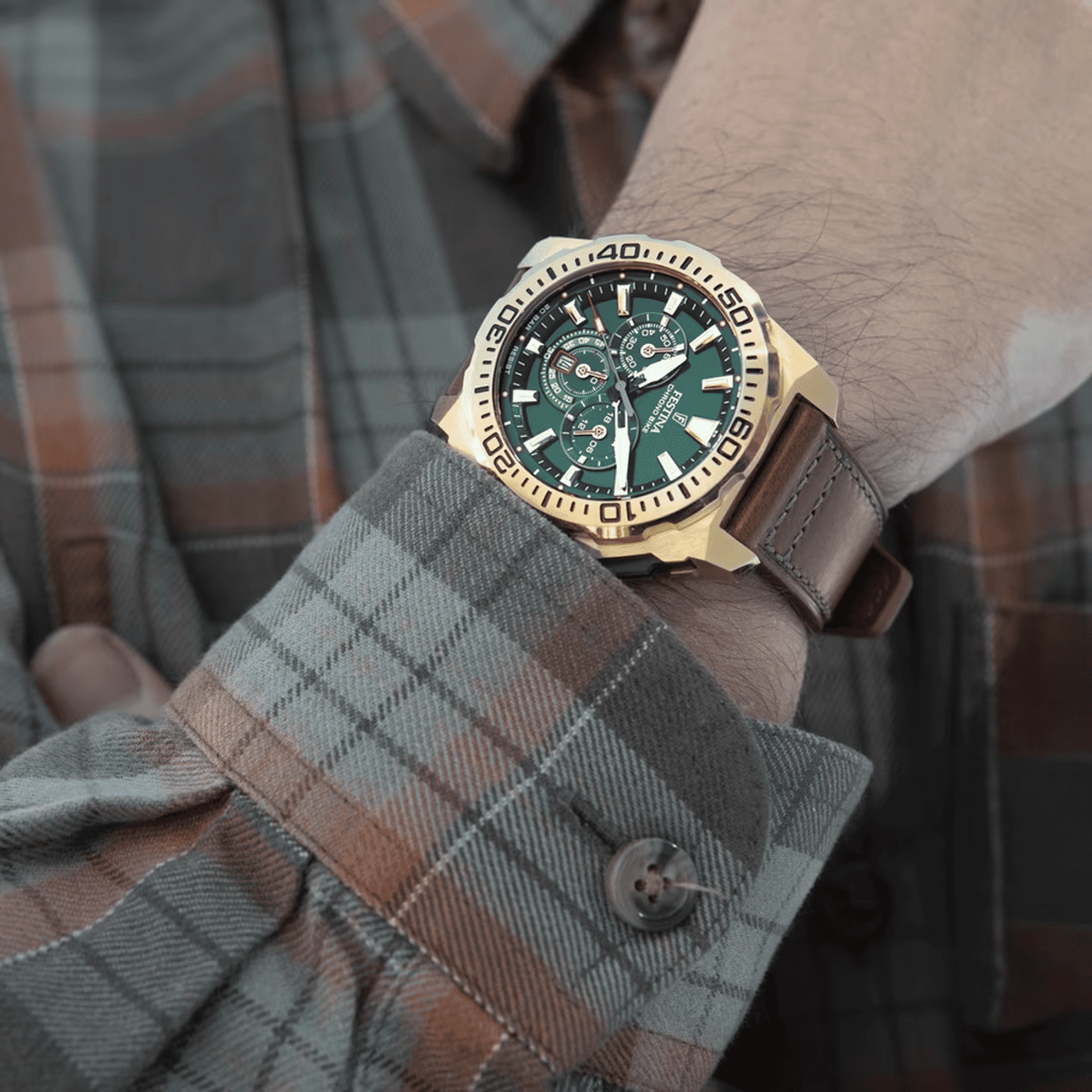 Chrono Bike Quarz Uhr