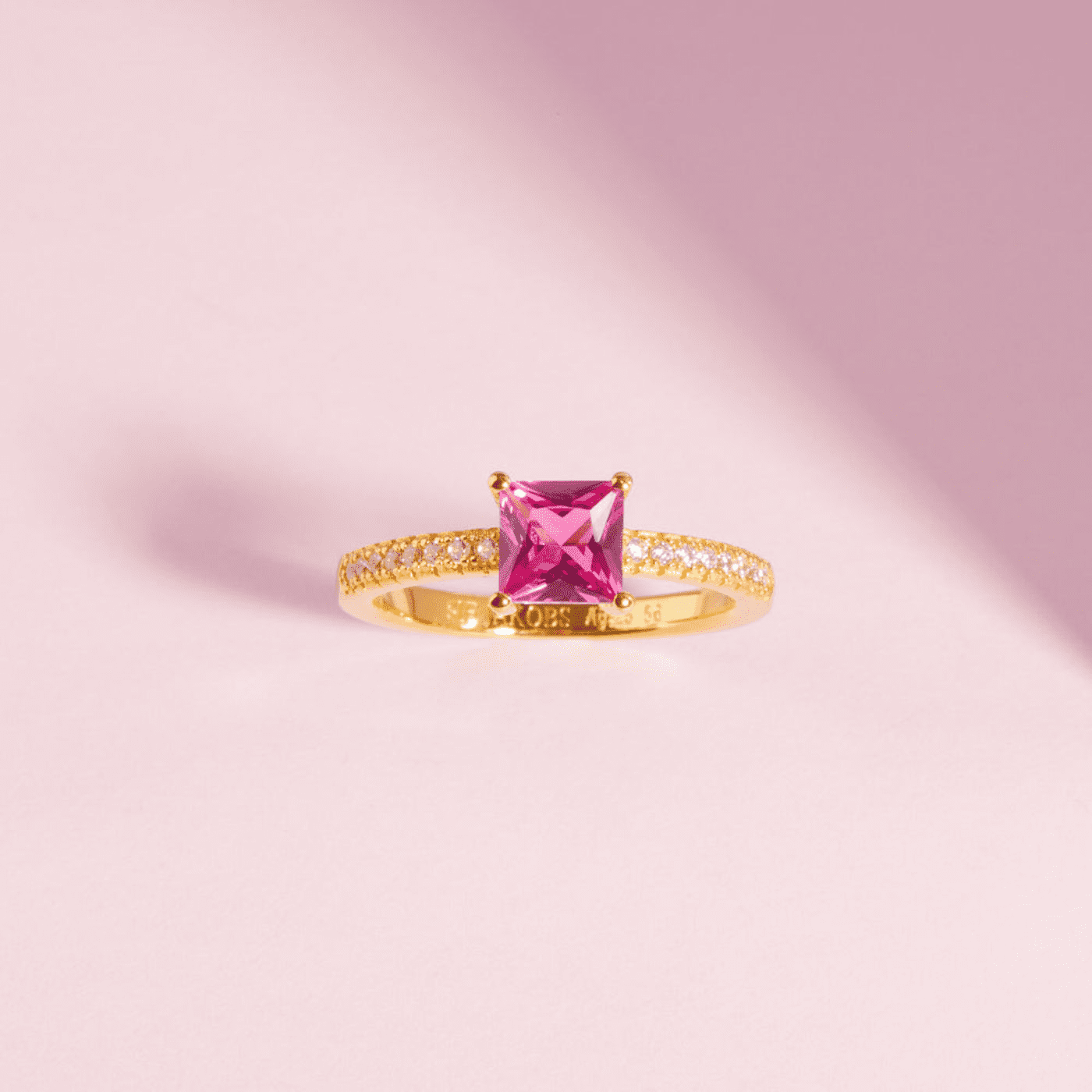 Ring Zirkonia Edelstahl gelb vergoldet Ellera Ring Zirkonia Edelstahl gelb vergoldet Ellera