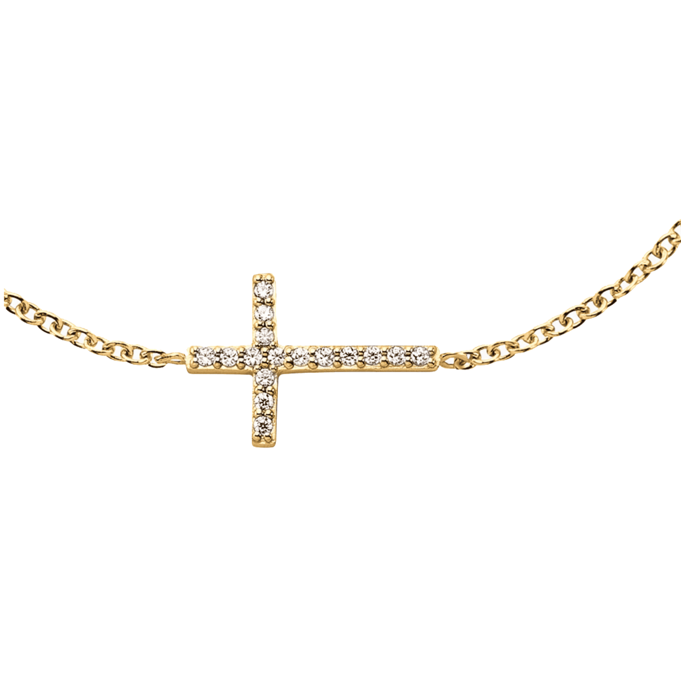 Armband Zirkonia 925er Silber Kreuz