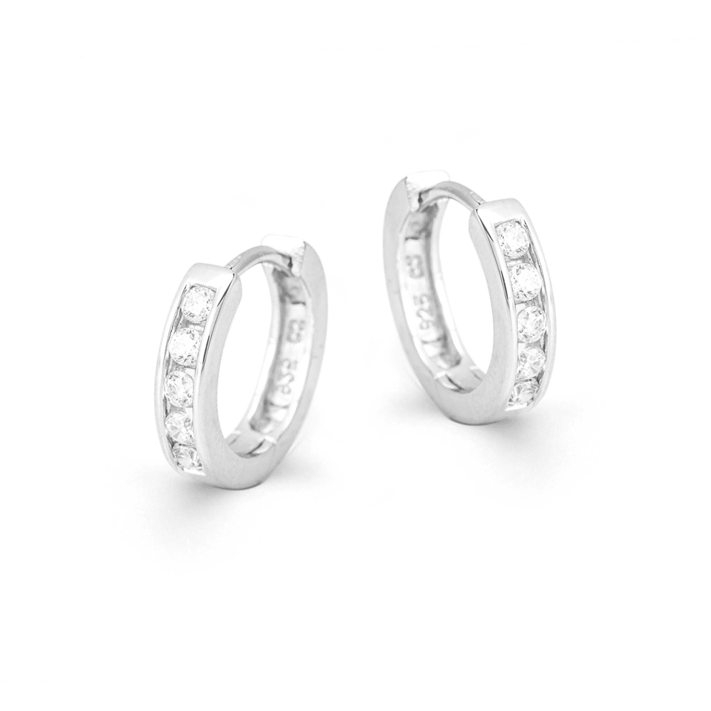 Creolen Zirkonia 925er Silber  Creolen Zirkonia 925er Silber