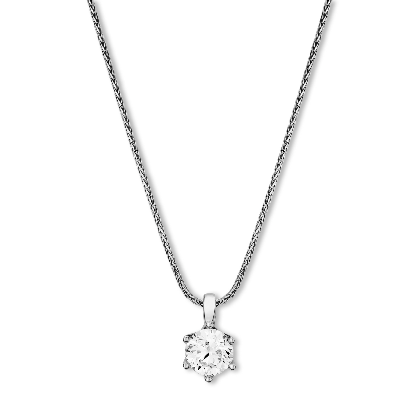 Kette Diamant ca. 1,00 ct. 585er Weißgold In Love Solitär Kette Diamant ca. 1,00 ct. 585er Weißgold In Love Solitär