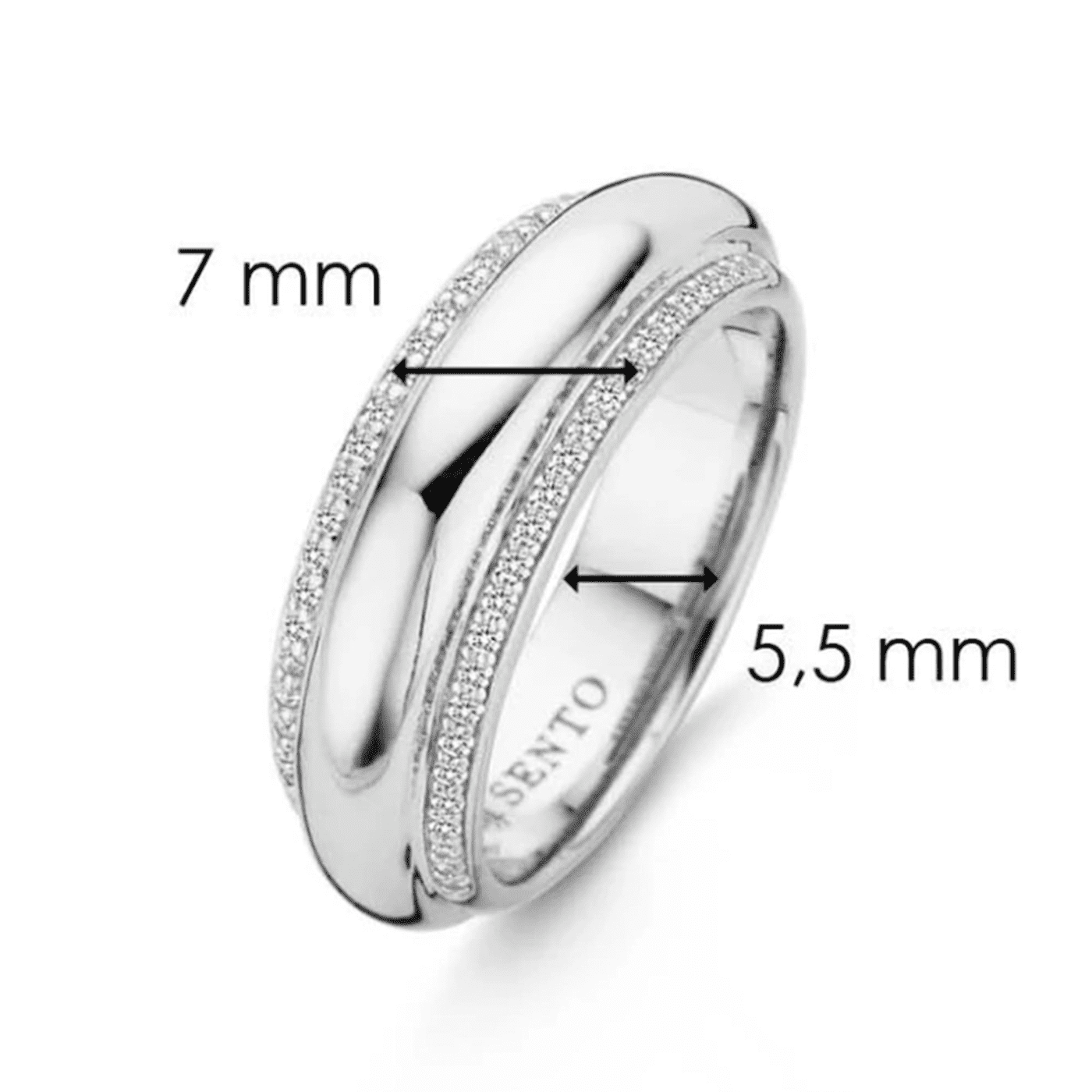 Ring Zirkonia 925er Silber Essentials