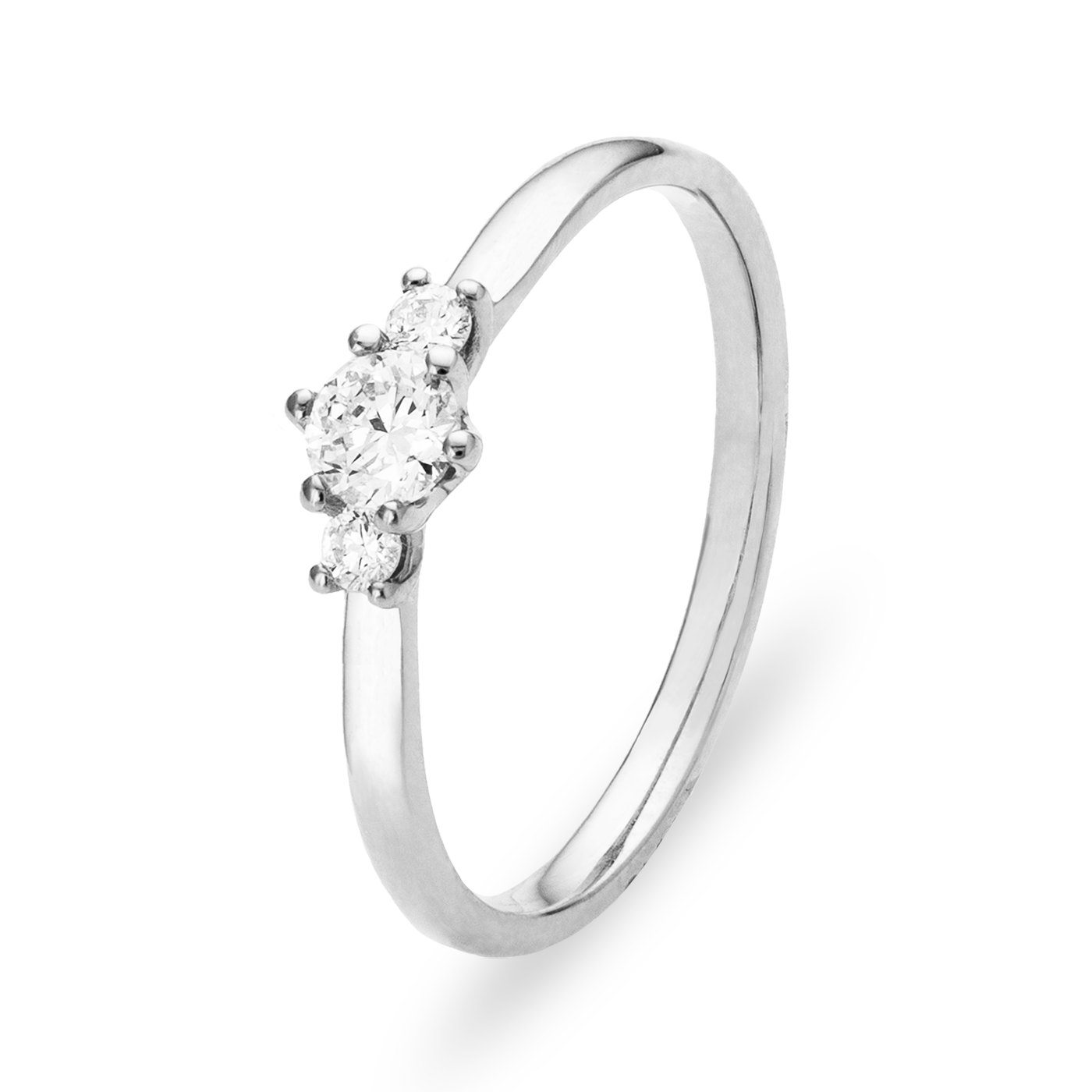 Ring Diamant zus. ca. 0,25 ct. 585er Weißgold Rose Ring Diamant zus. ca. 0,25 ct. 585er Weißgold Rose