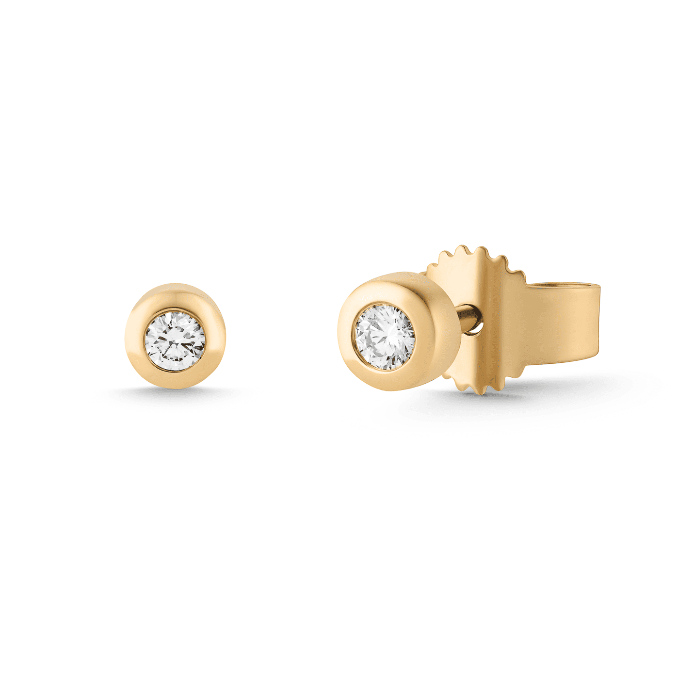 Ohrringe Diamant zus. ca. 0,10 ct. 333er Gelbgold Select Solitär Ohrringe Diamant zus. ca. 0,10 ct. 333er Gelbgold Select Solitär