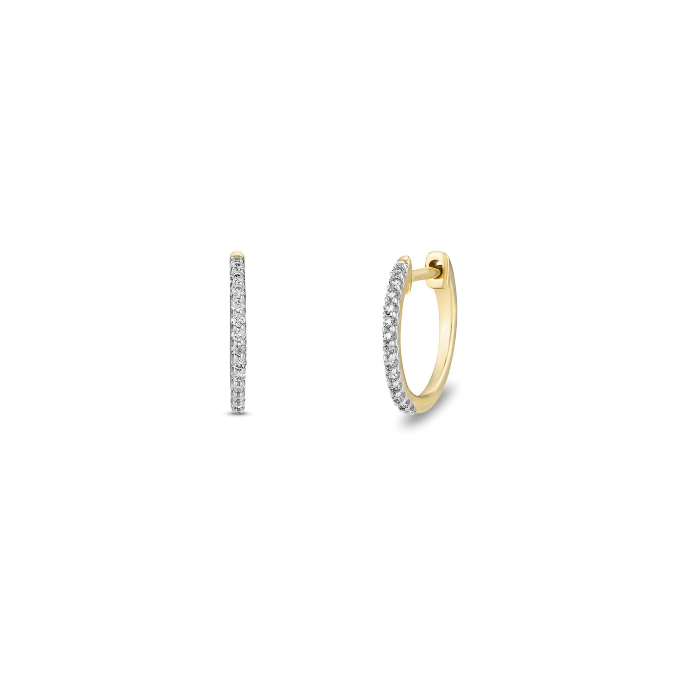 Ohrringe Diamant zus. ca. 0,10 ct. 585er Gelbgold Ohrringe Diamant zus. ca. 0,10 ct. 585er Gelbgold