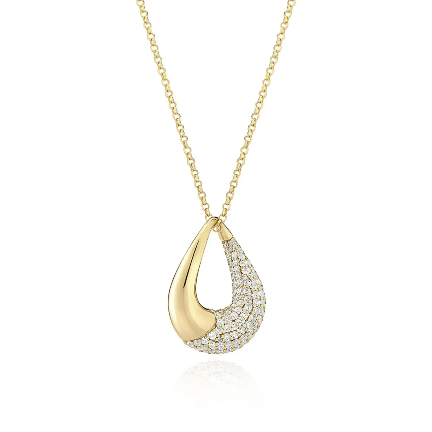 Kette Zirkonia 925er Silber vergoldet Glorenza Kette Zirkonia 925er Silber vergoldet Glorenza
