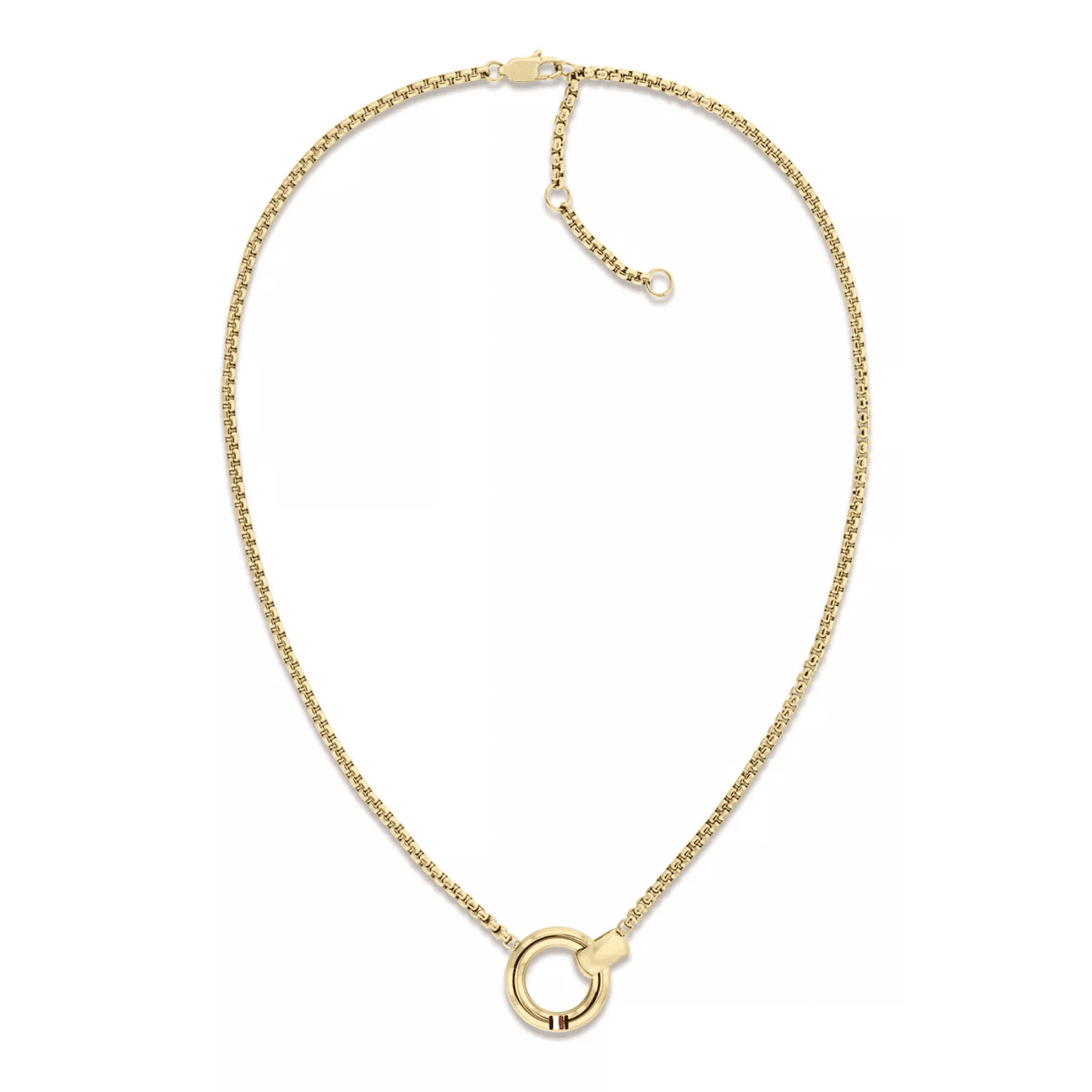 Edelstahlkette gelb vergoldet Circles