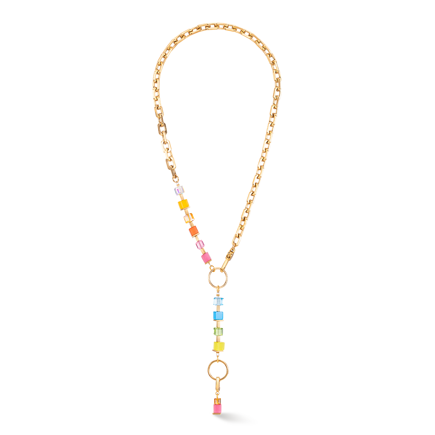 Kette Swarovski® Kristall Edelstahl gelb vergoldet