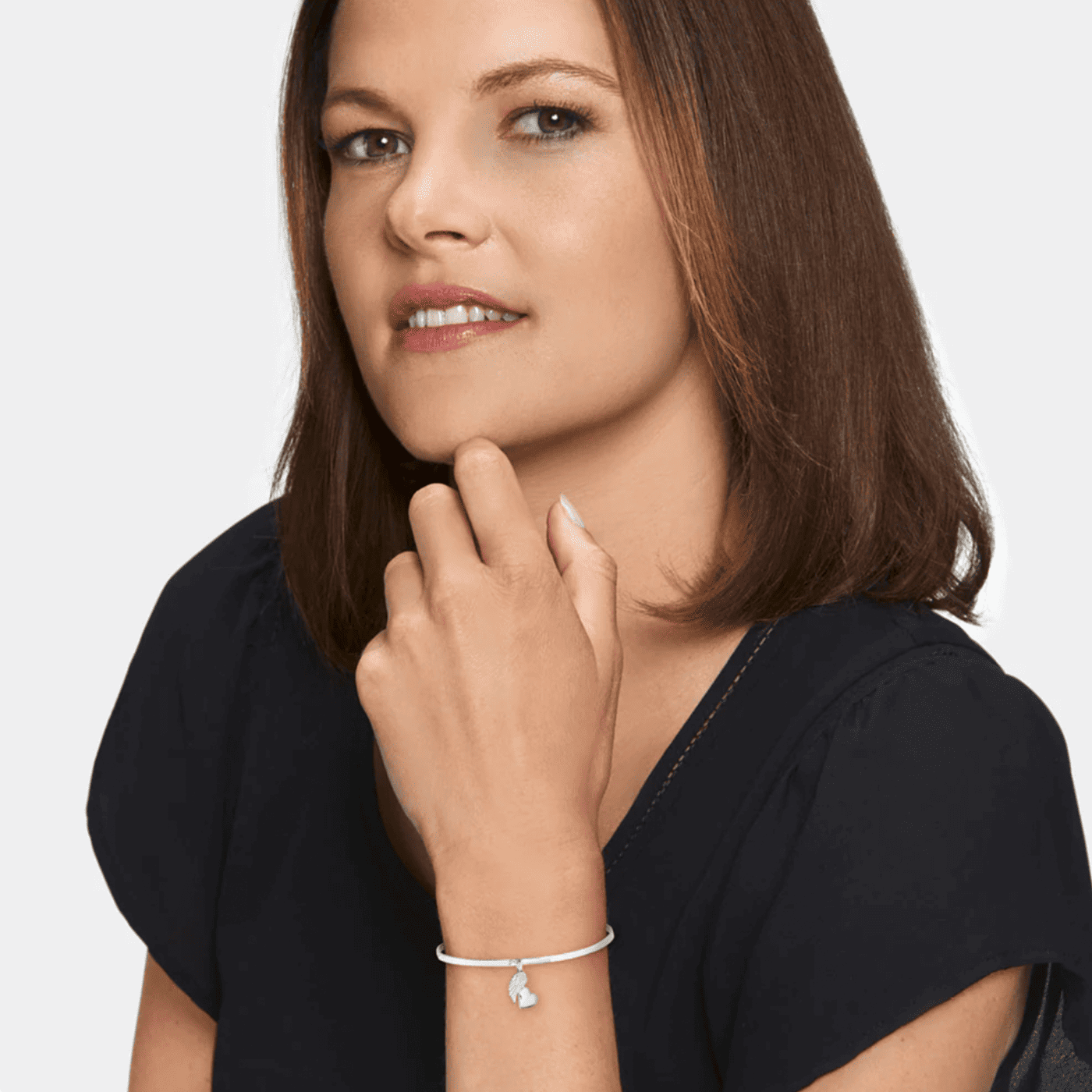 Armreif silber With Love Armreif silber With Love