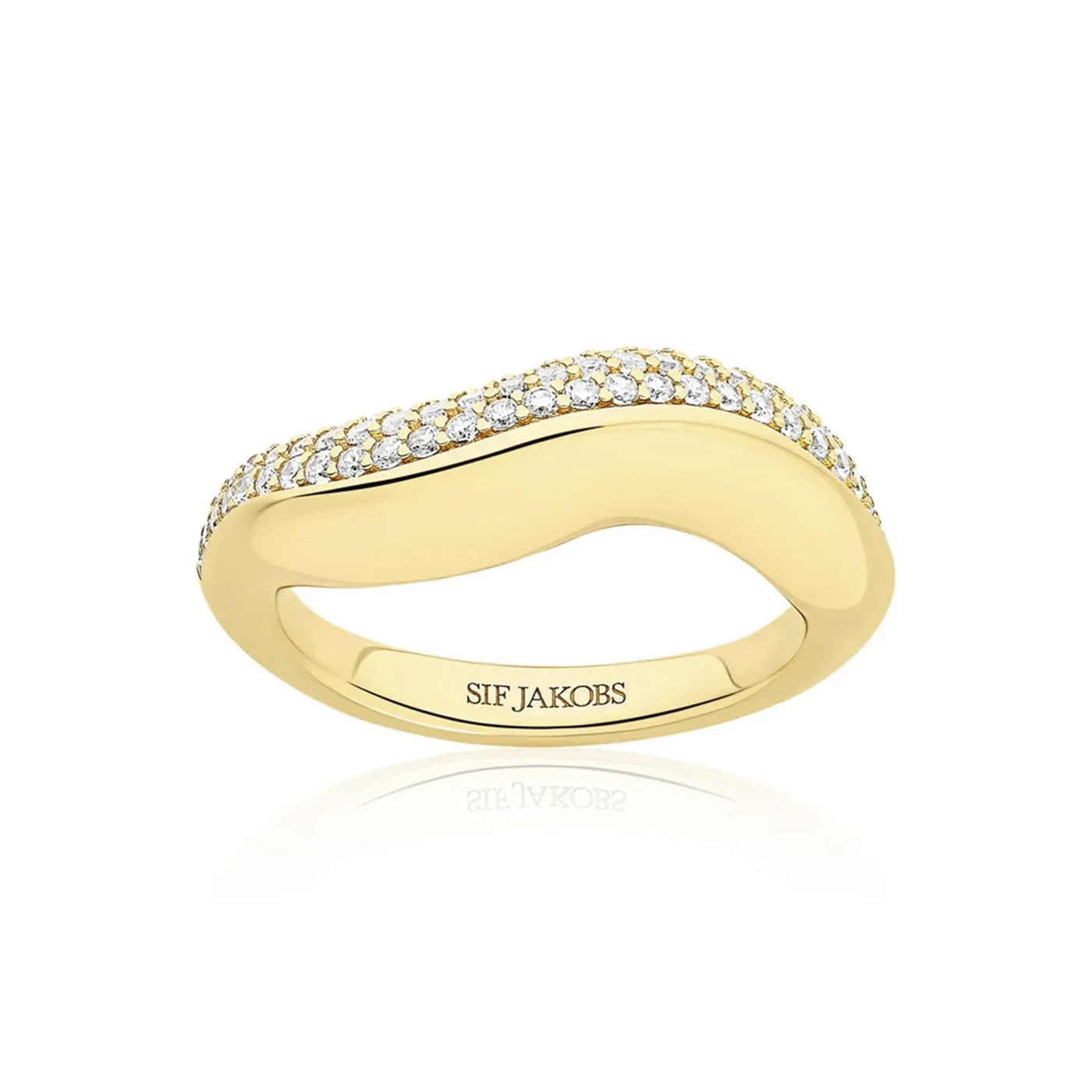Ring Zirkonia 925er Silber vergoldet Glorenza Ring Zirkonia 925er Silber vergoldet Glorenza