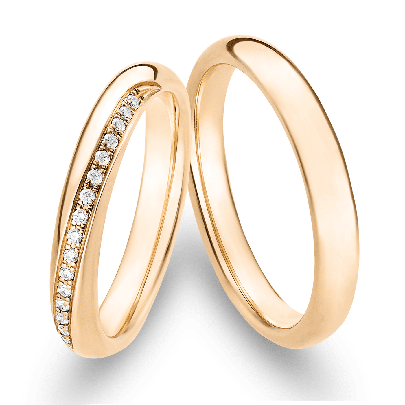 Trauring zus. ca. 0,1 ct. 585er Gelbgold Toronto Trauring zus. ca. 0,1 ct. 585er Gelbgold Toronto