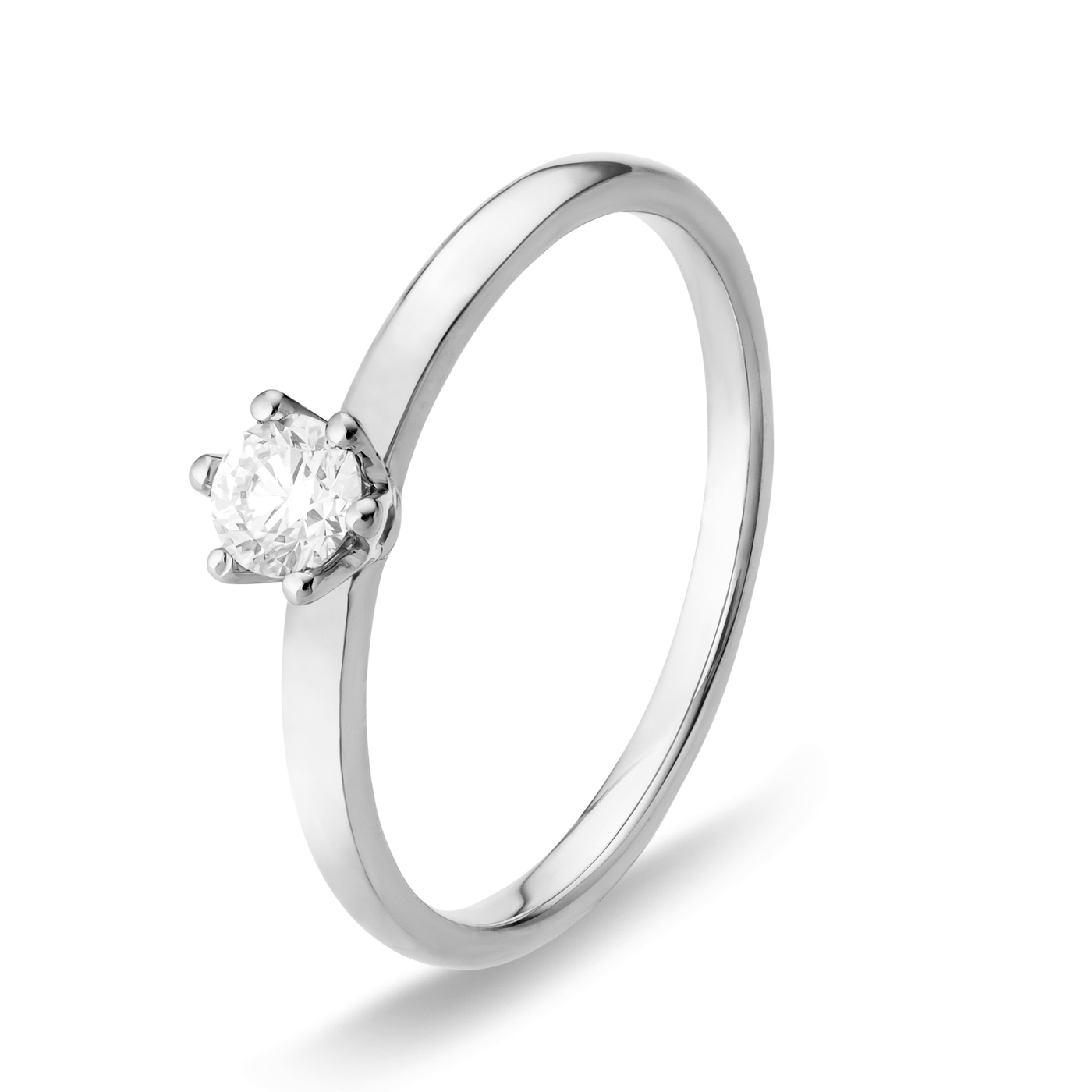 Ring Diamant ca. 0,20 ct. 585er Weißgold In Love Solitär Ring Diamant ca. 0,20 ct. 585er Weißgold In Love Solitär