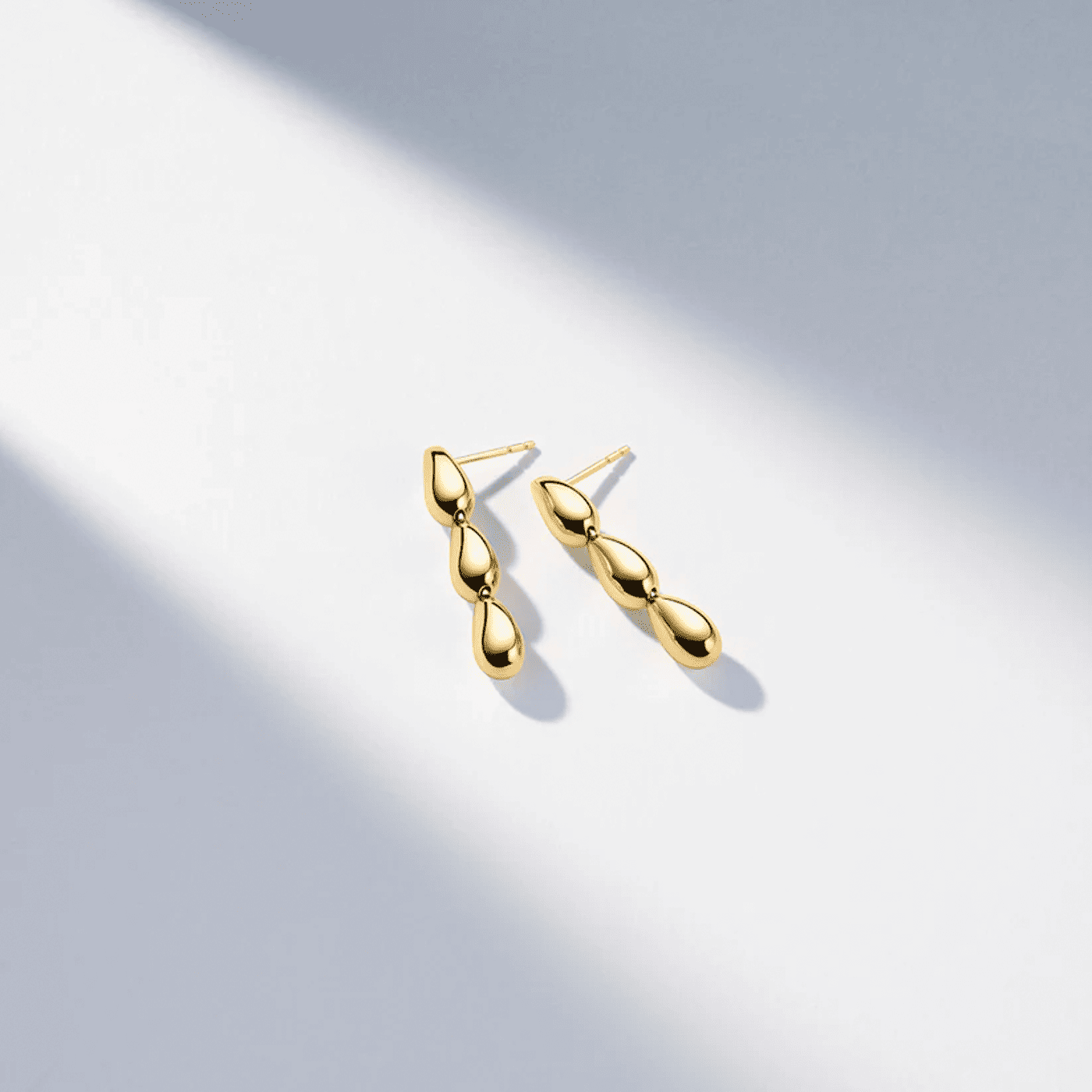 Ohrringe 925er Silber gelb vergoldet Goccia Ohrringe 925er Silber gelb vergoldet Goccia