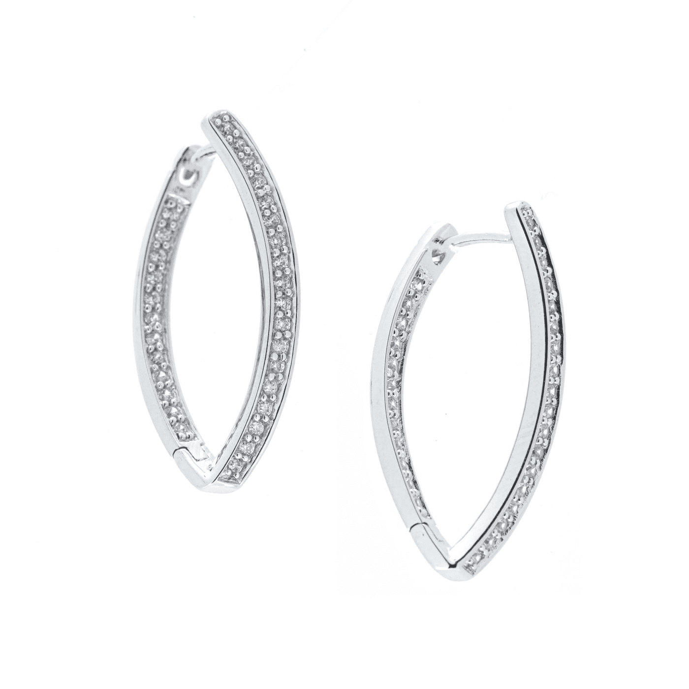 Creolen Zirkonia 925er Silber  Creolen Zirkonia 925er Silber