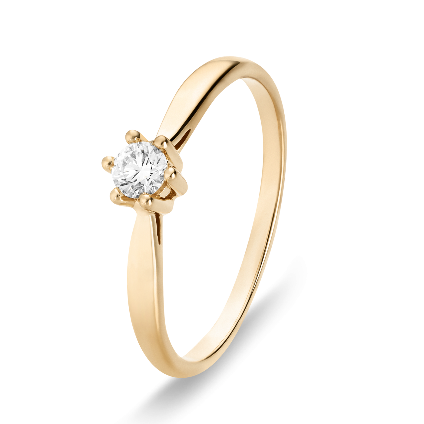 Ring Diamant ca. 0,15 ct. 333er Gelbgold Select Solitär Ring Diamant ca. 0,15 ct. 333er Gelbgold Select Solitär