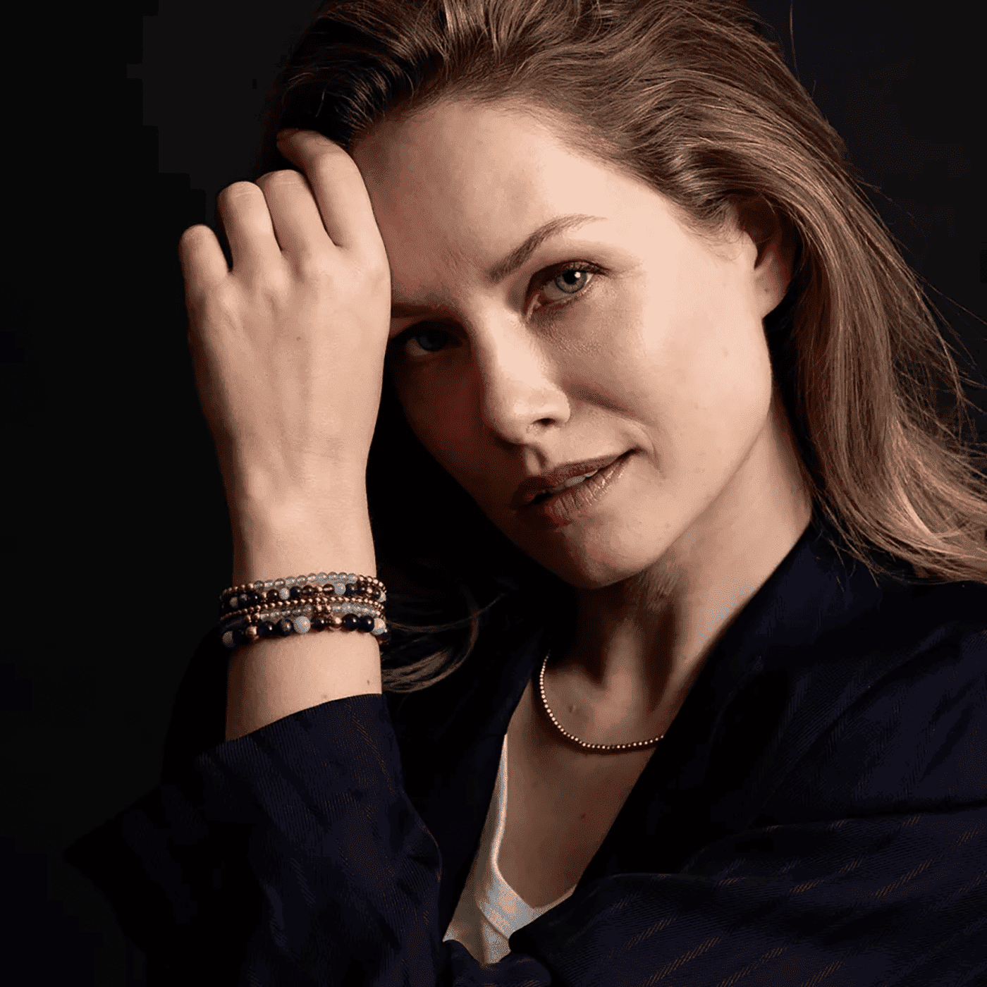 Armband Edelstahl gelb vergoldet Blue Sky meets Yellow Gold Armband Edelstahl gelb vergoldet Blue Sky meets Yellow Gold