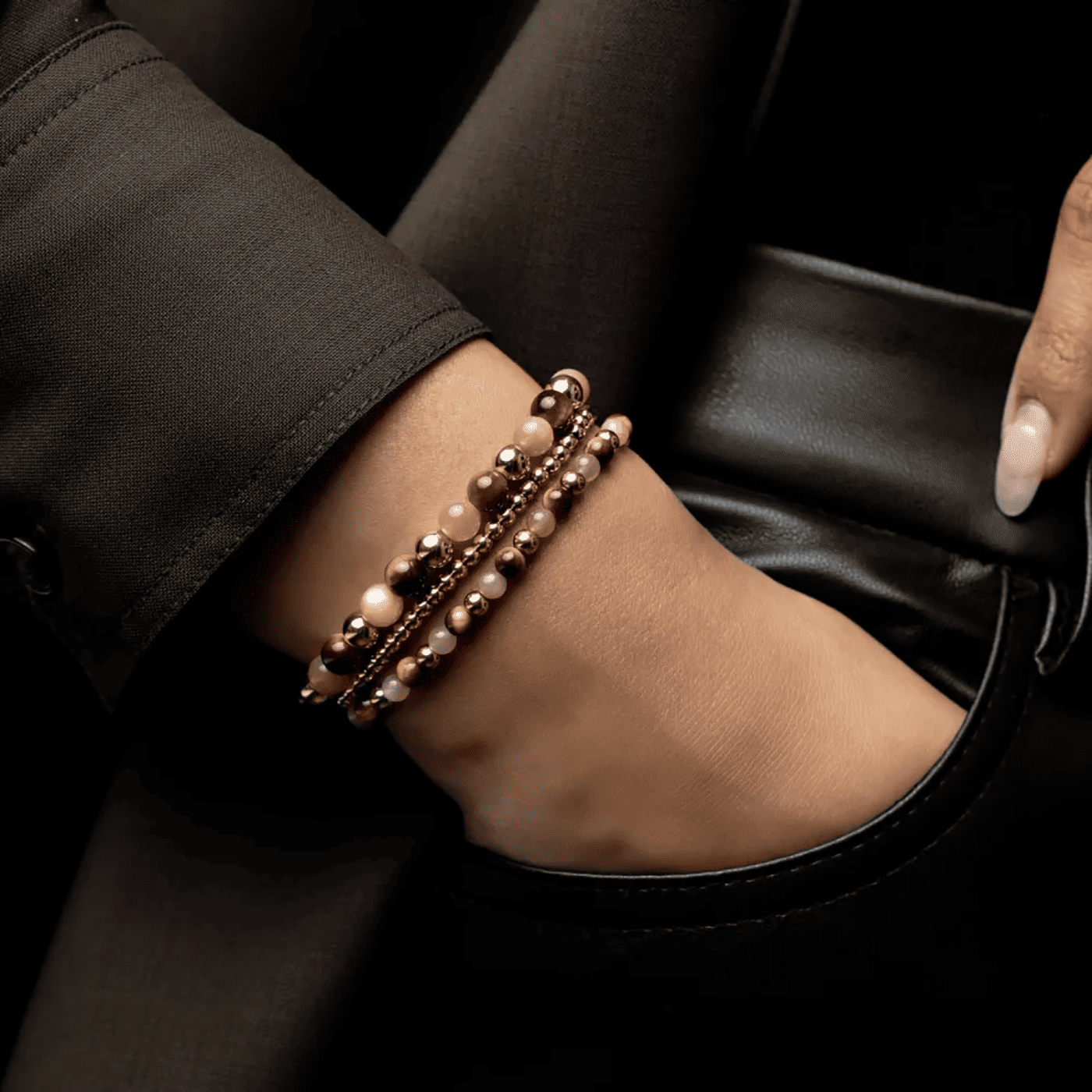 Armband Edelstahl gelb vergoldet Sunset Beach