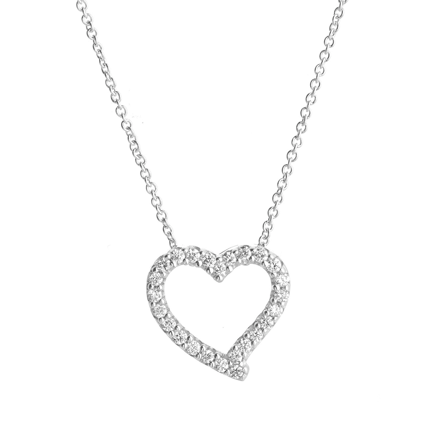 Kette Diamant zus. ca. 0,10 ct. 375er Weißgold Kette Diamant zus. ca. 0,10 ct. 375er Weißgold