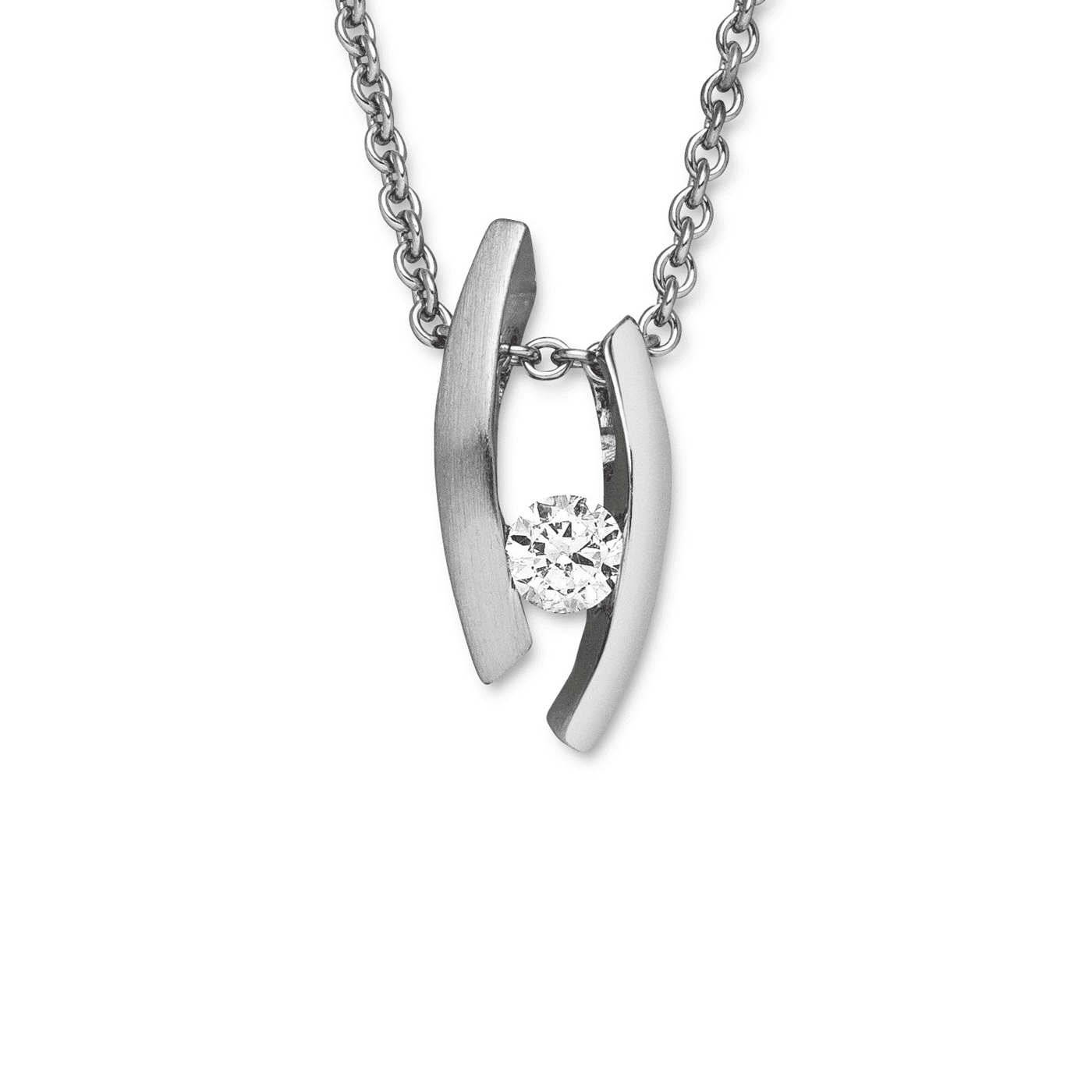 Kette Zirkonia 925er Silber  Kette Zirkonia 925er Silber