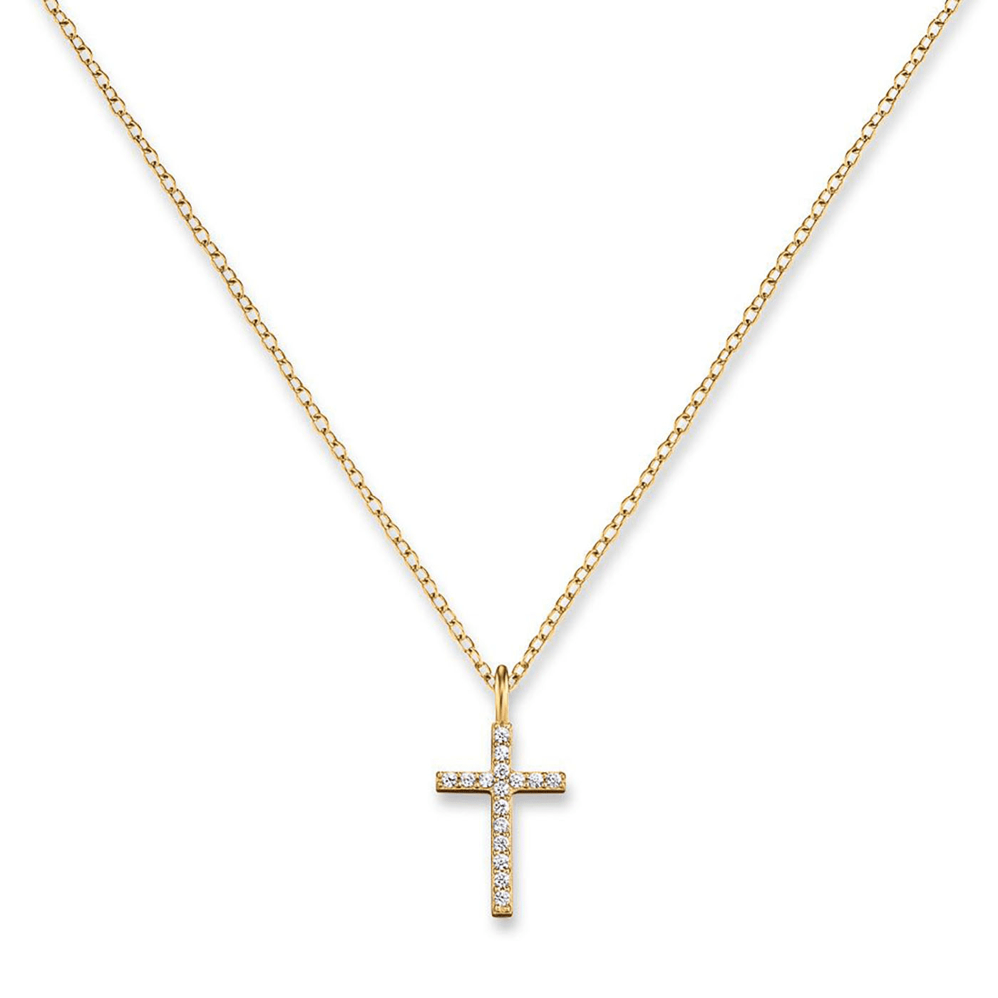 Kette Zirkonia 925er Silber gelb vergoldet Klassisch Kette Zirkonia 925er Silber gelb vergoldet Klassisch